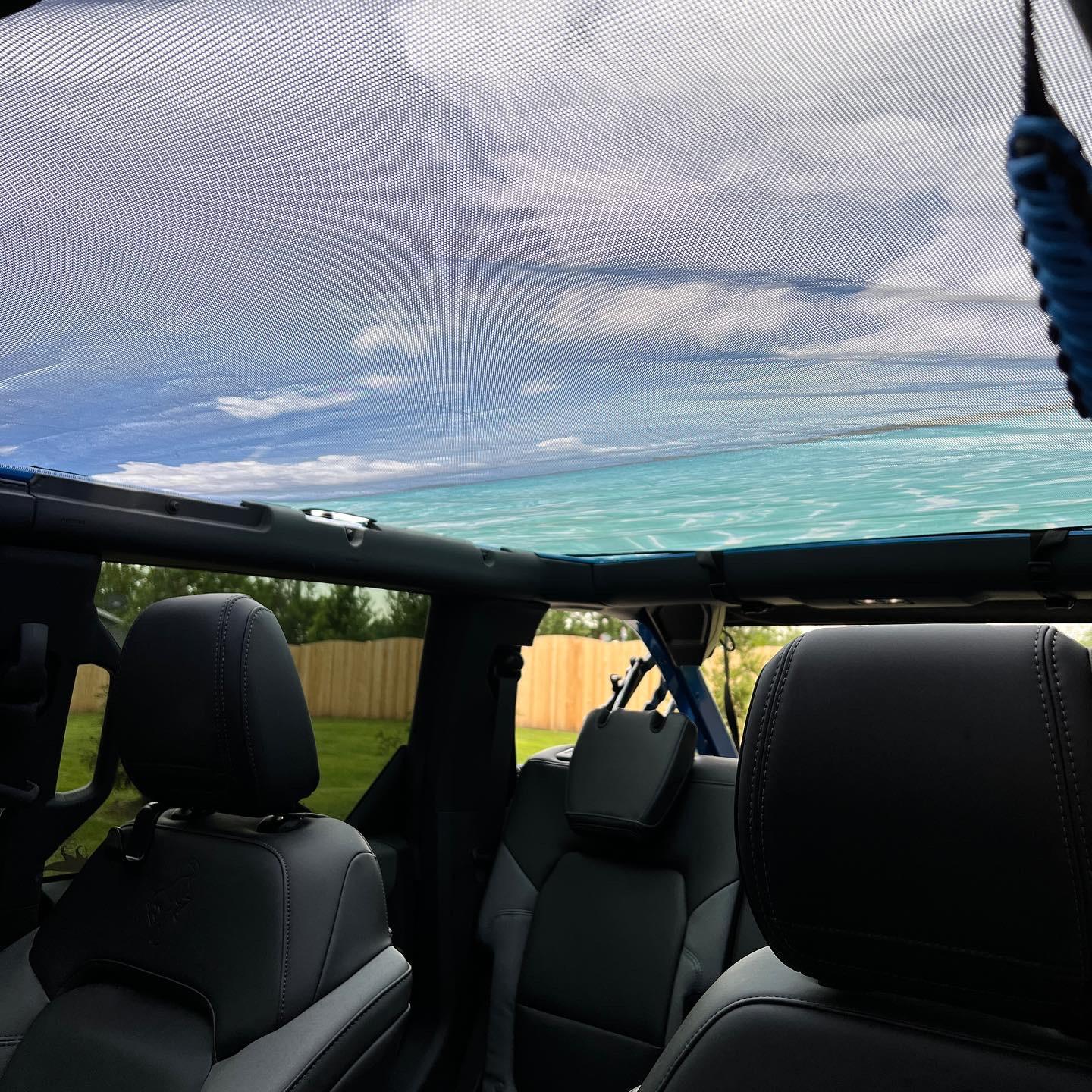 Ford Bronco Jtop Bimini shade installed 21EA235A-A01B-496F-A04B-78CD2766B244