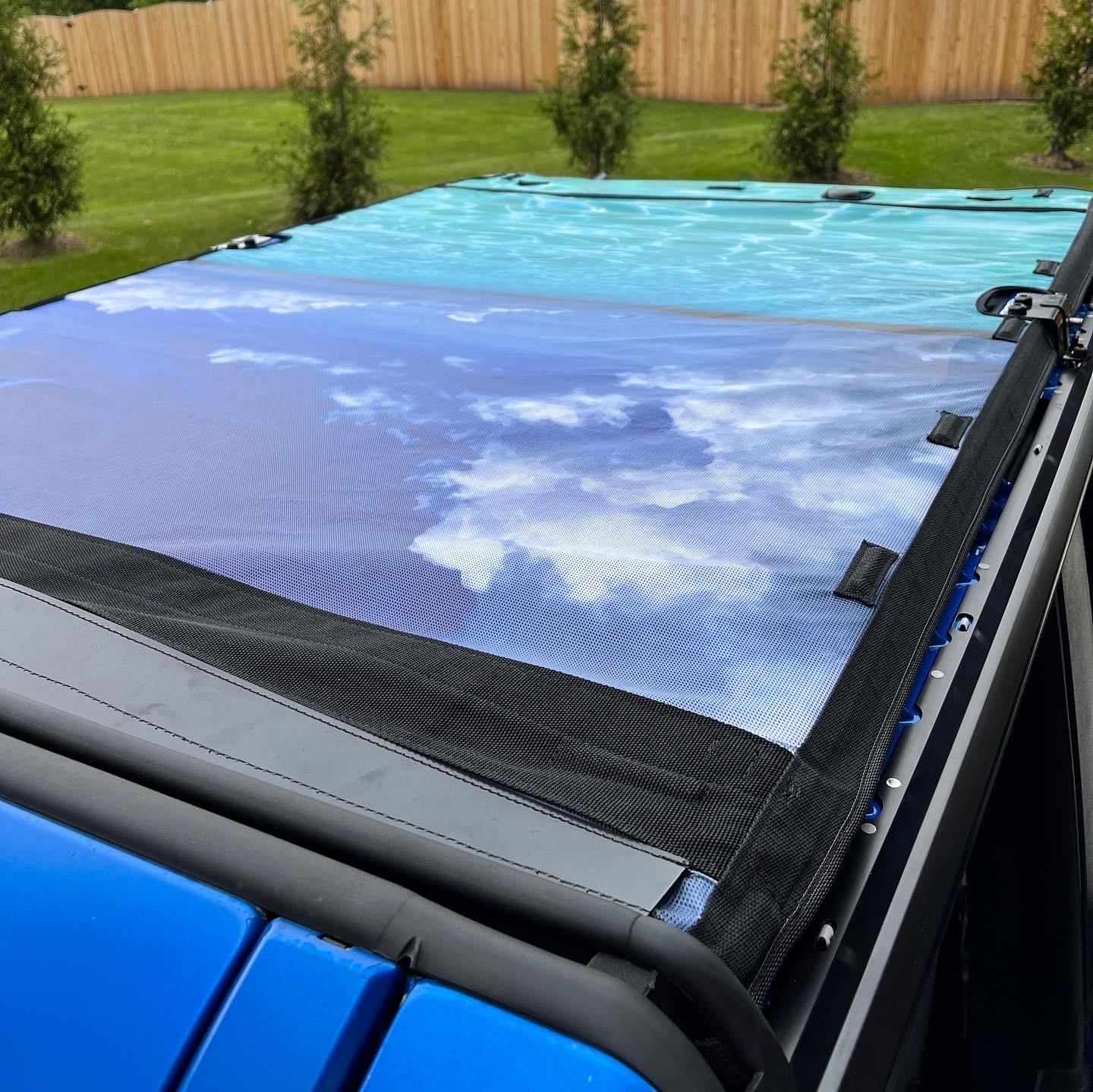 Ford Bronco Jtop Bimini shade installed 81E002DE-CB37-40C6-898F-45DD88BEDD41