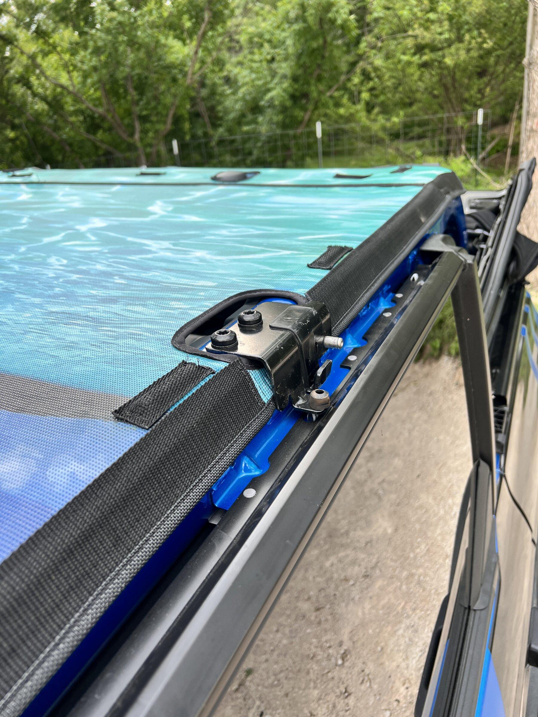 Ford Bronco Jtop Bimini shade installed 7DF0557A-7DEE-4484-B2D3-9BA70CF3C31E