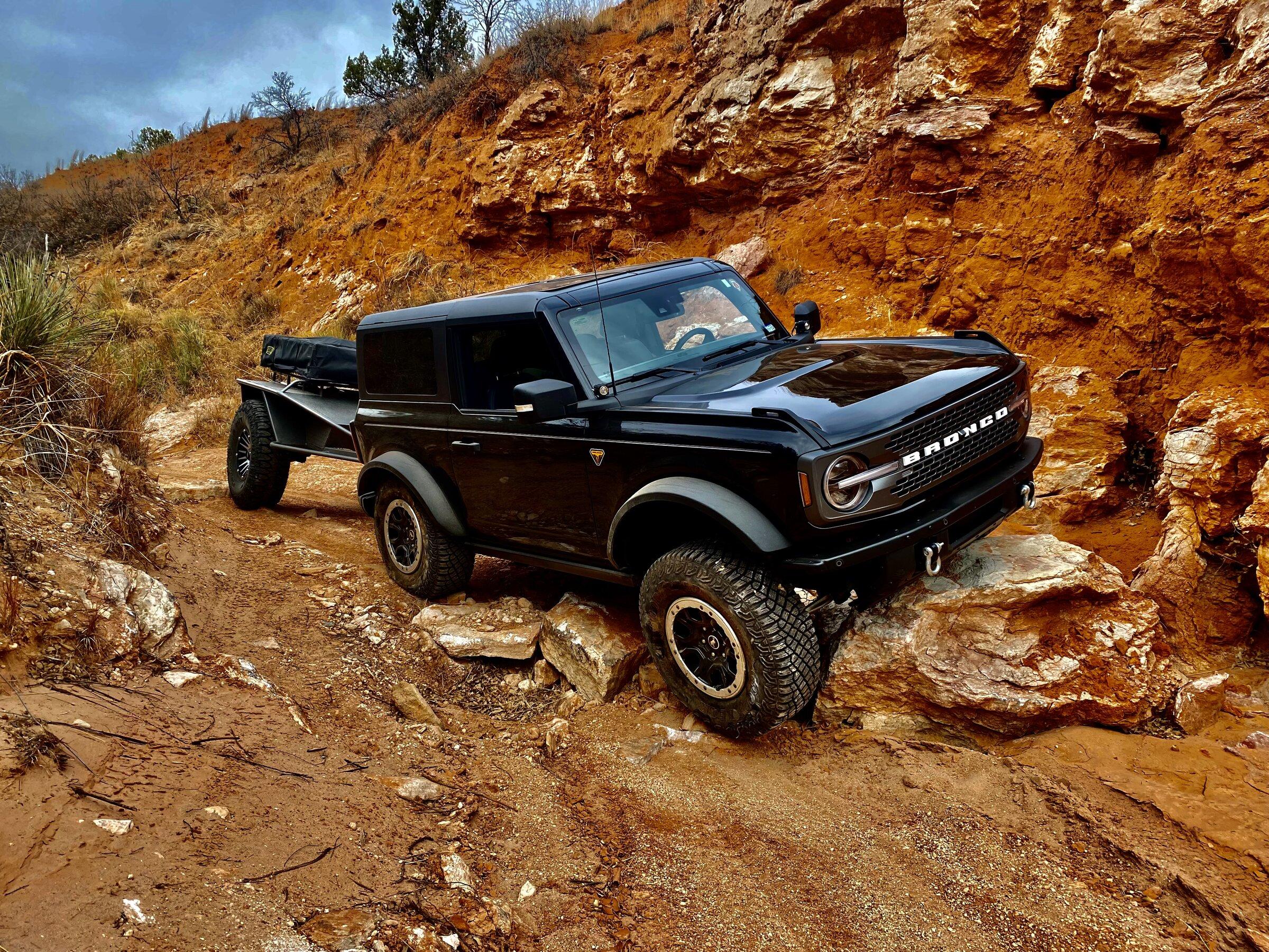Ford Bronco 7x Offroad Torc SS (Rocklander Trailer) on 40's -- for overlanding and rock crawling 74493578-F420-48EE-A84B-C23D13536DFF