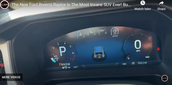 Ford Bronco TFL Bronco Raptor Walkaround Ahead of Driving Reviews Embargo Lift June 20 ! 🦖 Bronco Raptor Dash