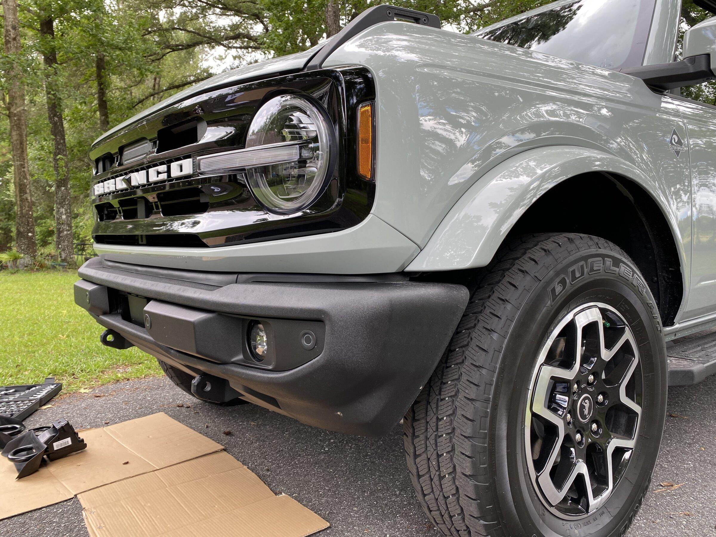 Ford Bronco Rough Country Tow Hook Brackets installed 239C0E08-B453-45EA-BAC5-B85A5A47954D
