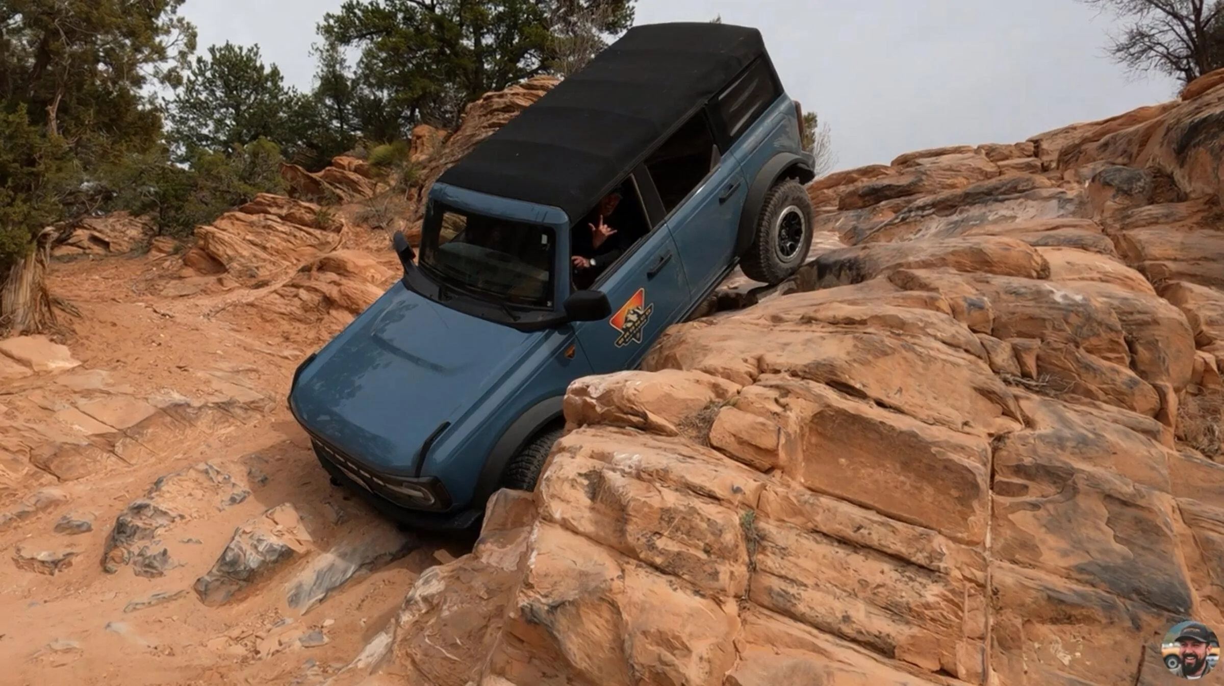 Ford Bronco Stock Badlands goes down High Dive obstacle at Moab 😬 101B42AE-14AC-4389-8E91-3B89914F0291