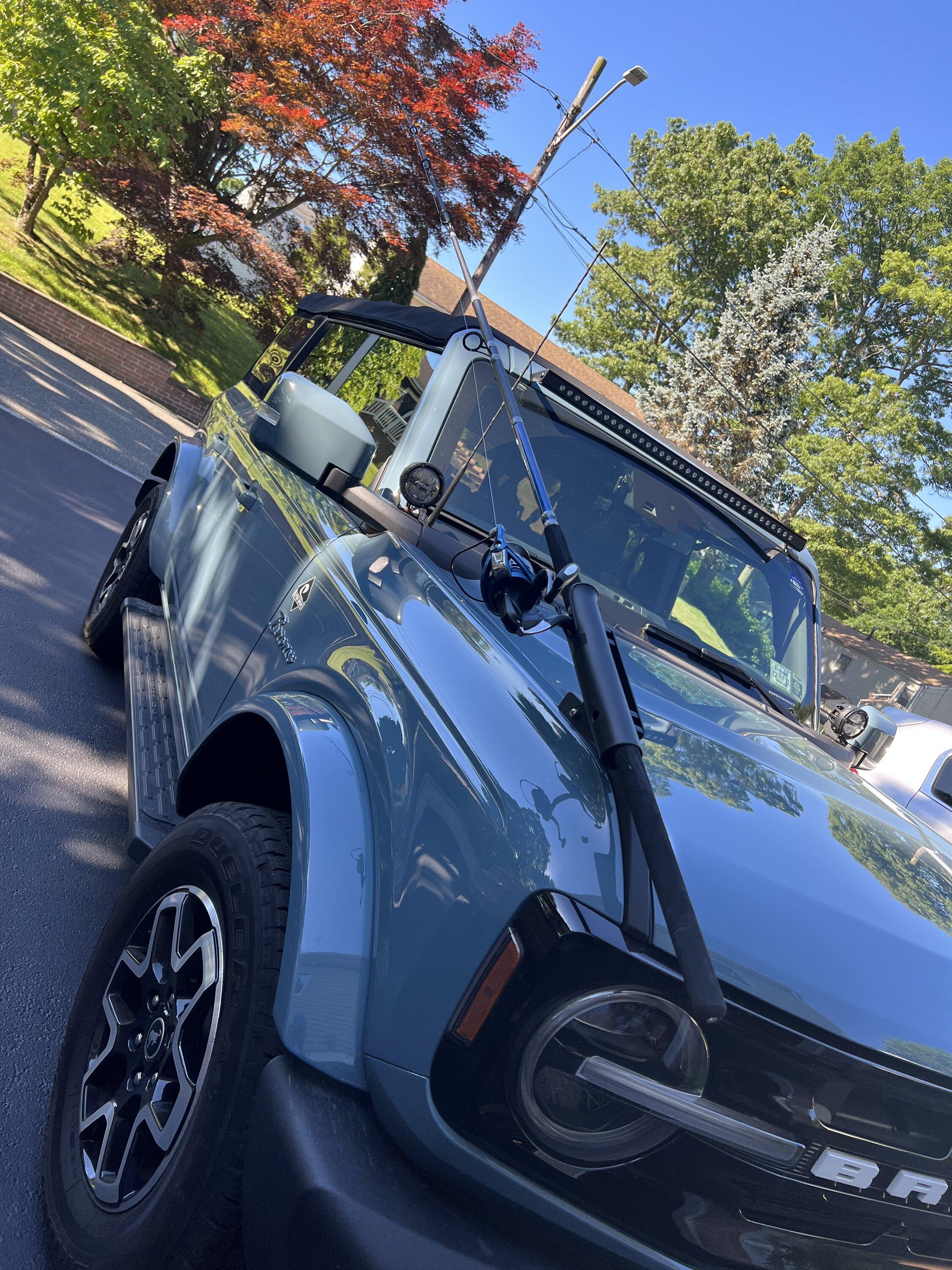 Ford Bronco Fishing rod holder.  Great mod! 8A9D62B2-D7B8-4396-A139-58E0E9B176AE