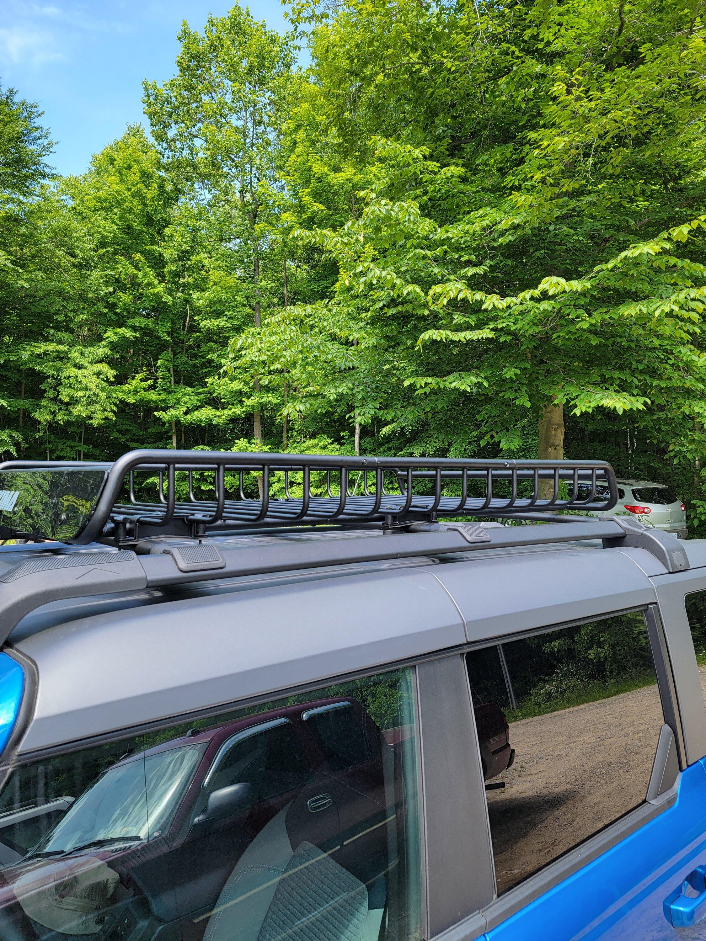 Ford Bronco Yakima LoadWarrior basket w/ extension yakima loadwarrior