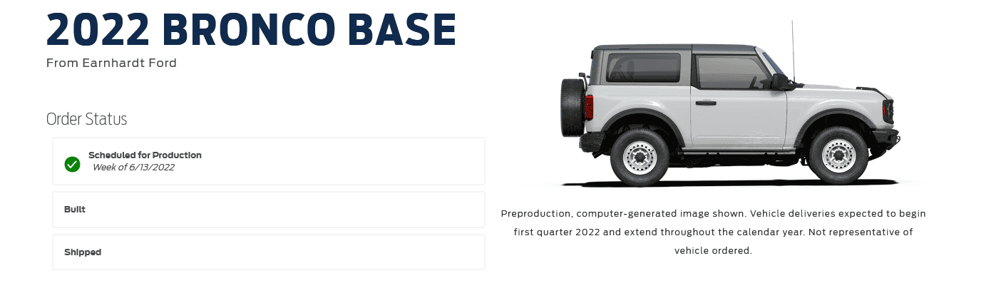Ford Bronco ⏱ No Bronco Scheduling Next Week (6/13) 1654884705029