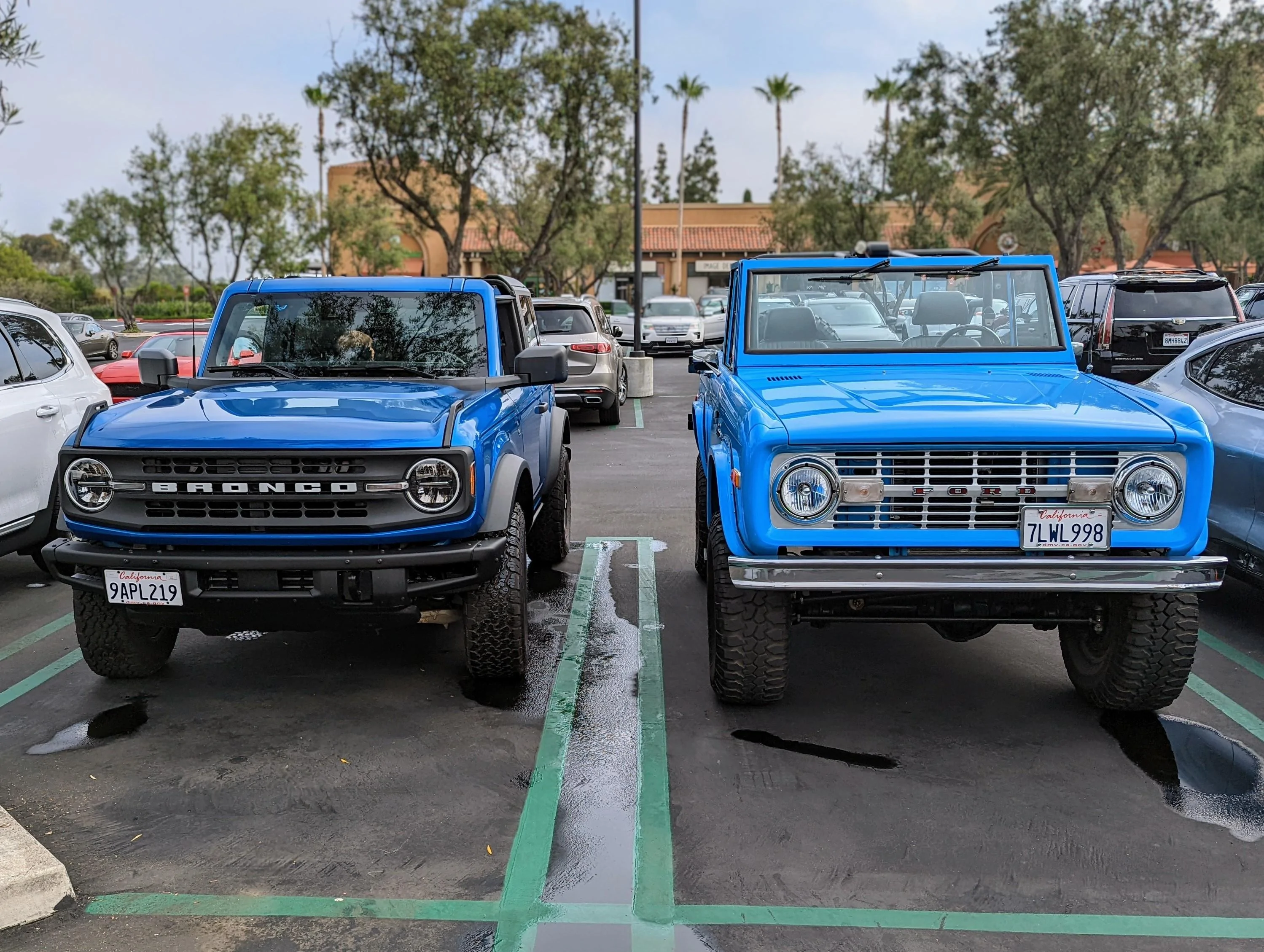 Ford Bronco Old and New, all blue PXL_20220611_151018079~2