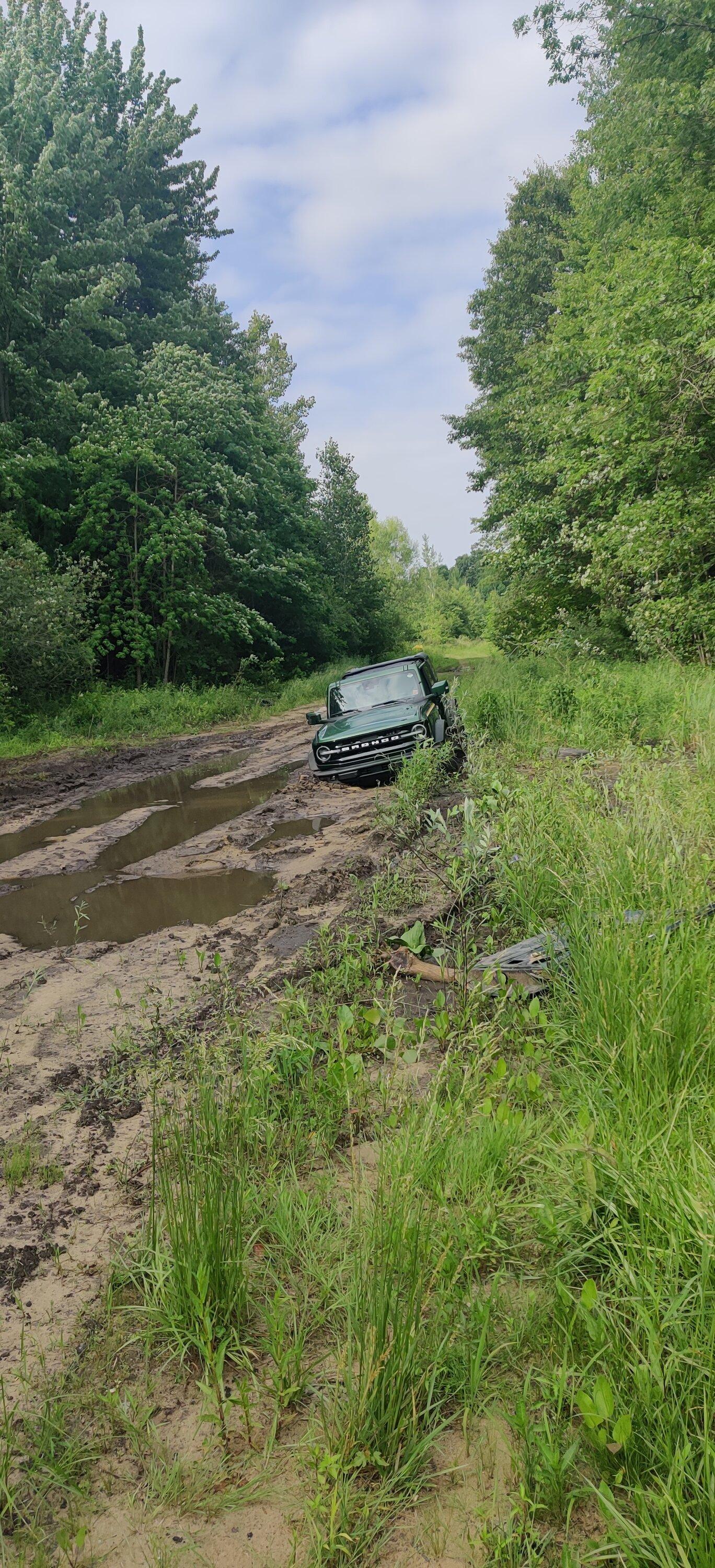 Ford Bronco My Bronco has a "go for it" in a devil-on-your-shoulder voice... that got me stuck in soft mud IMG_20220614_171542