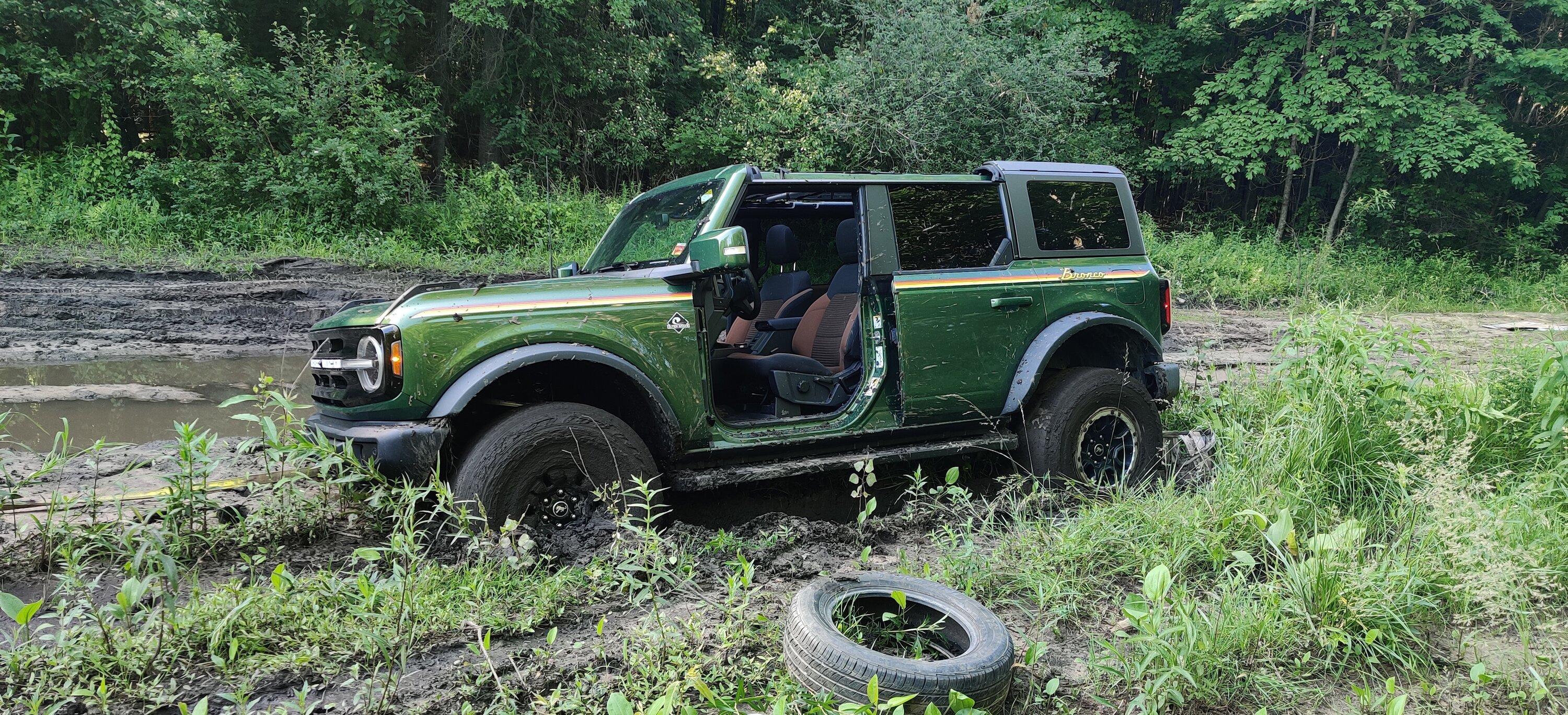 Ford Bronco My Bronco has a "go for it" in a devil-on-your-shoulder voice... that got me stuck in soft mud IMG_20220614_181059