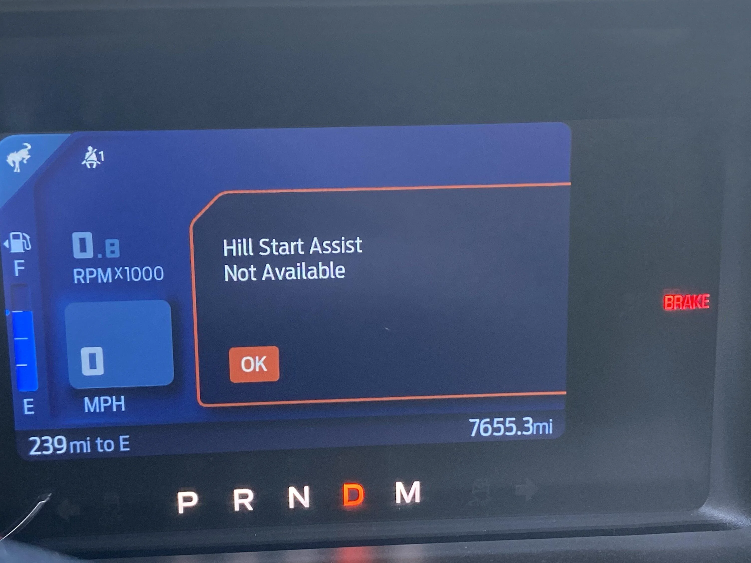 Ford Bronco Error messages mayhem. IMG_2391