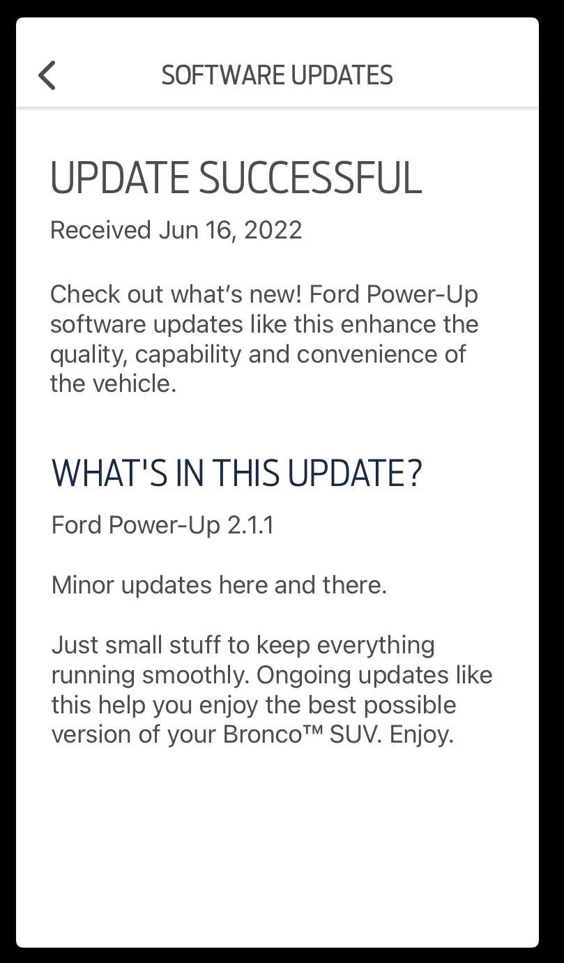 Ford Bronco Latest Ford Power Up Level.... 2A77854F-DAE5-4D0C-A4C9-33BAD0AD4E35