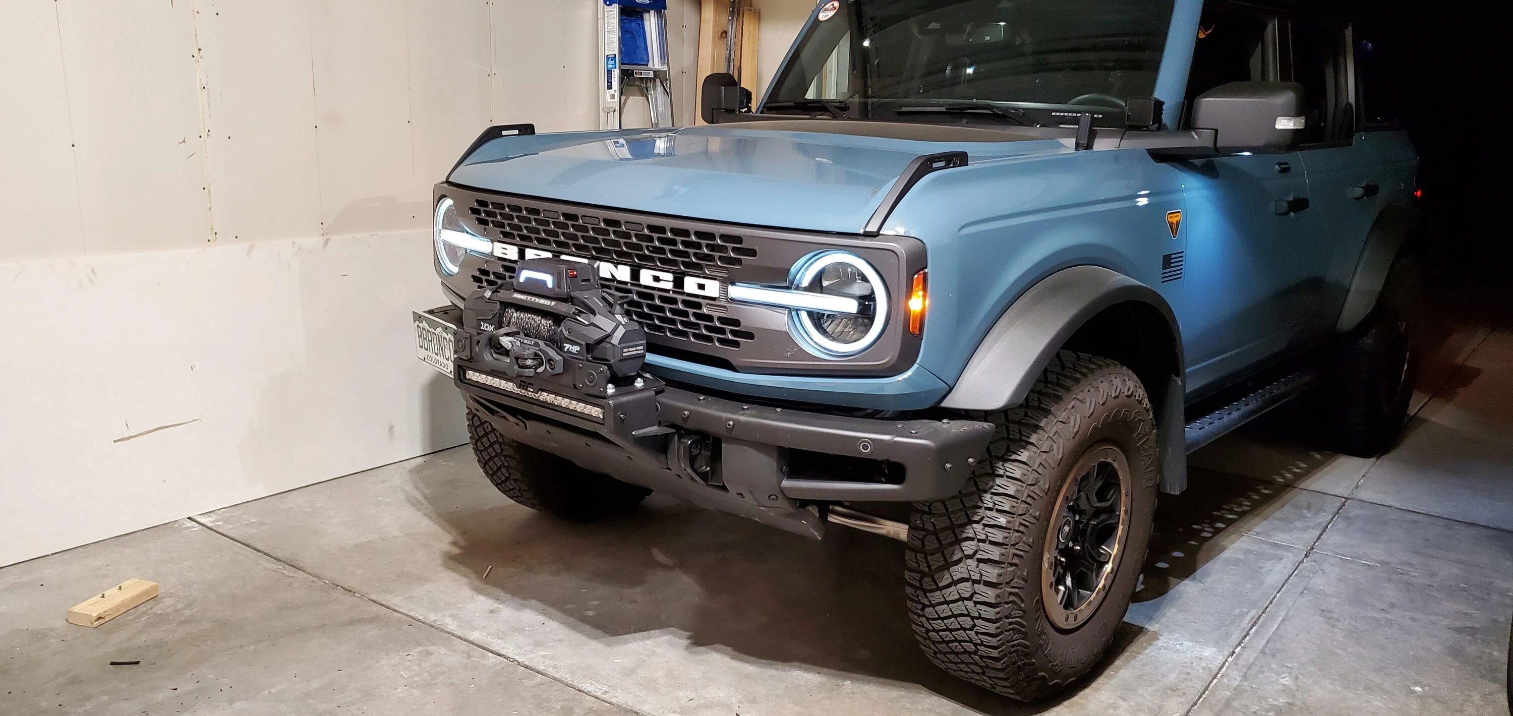 Ford Bronco Rough country winch mount unbox/ INSTALL tips. 20220617_001335