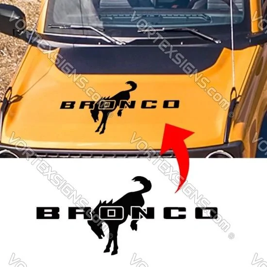 Ford Bronco Wildtrak - Isn't it Odd bronco-hood-horse-550x550