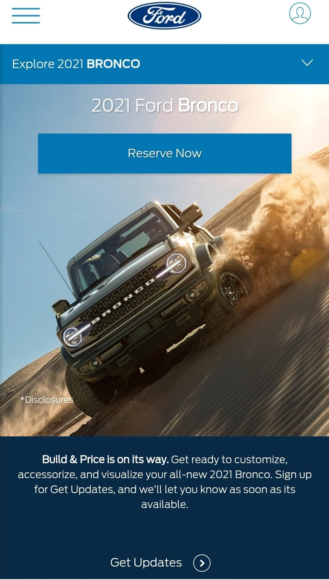Ford Bronco Bronco Build & Price date Screenshot_20200910-140201_Facebook