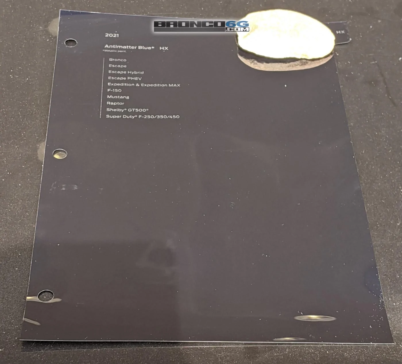 Ford Bronco Official Paint Samples / Swatches For 2021 Ford Bronco Have Arrived. Cactus Gray = Jet Fighter Gray outdoor-antimatter-blue-paint-sample-swatch-2021-ford-bronco