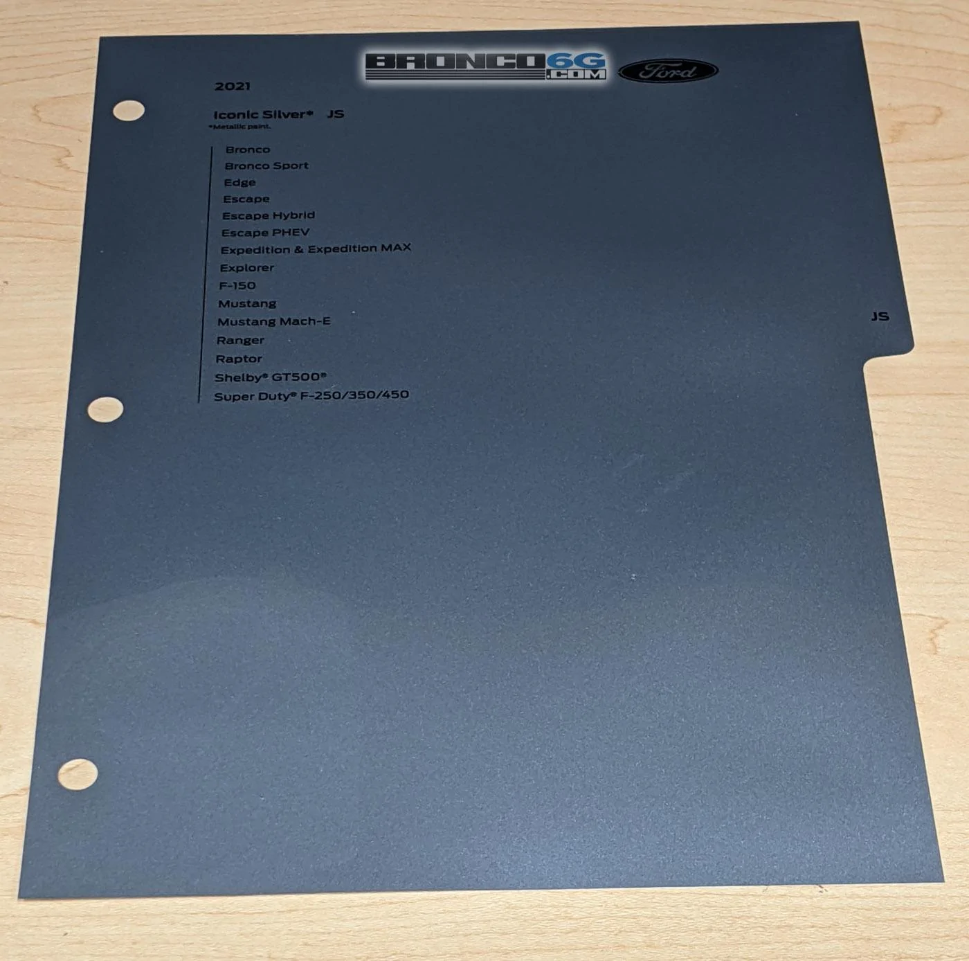 Ford Bronco Official Paint Samples / Swatches For 2021 Ford Bronco Have Arrived. Cactus Gray = Jet Fighter Gray indoor-icon-silver-paint-sample-swatch-2021-ford-bronco