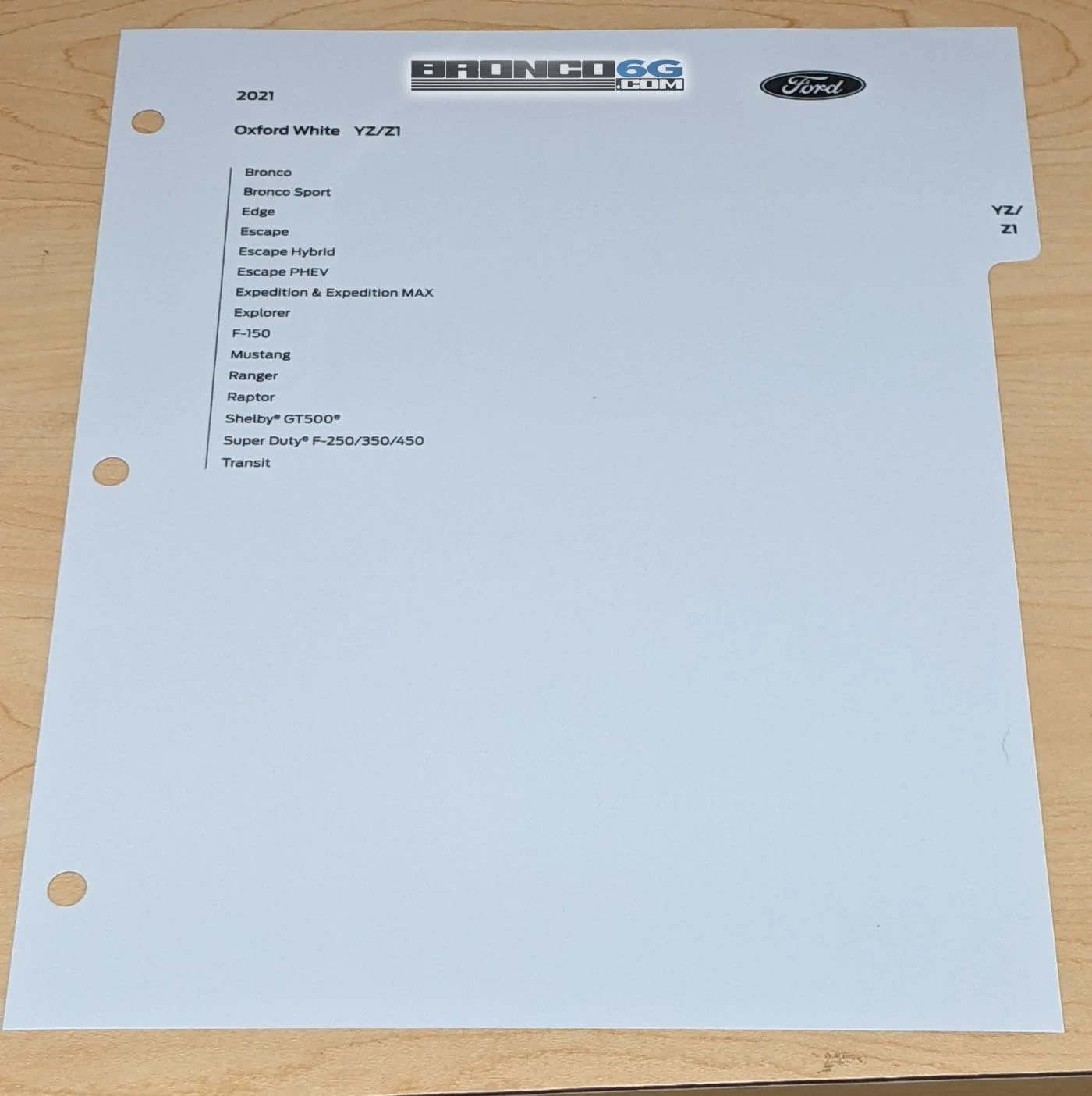 Ford Bronco Official Paint Samples / Swatches For 2021 Ford Bronco Have Arrived. Cactus Gray = Jet Fighter Gray indoor-oxford-white-paint-sample-swatch-2021-ford-bronco