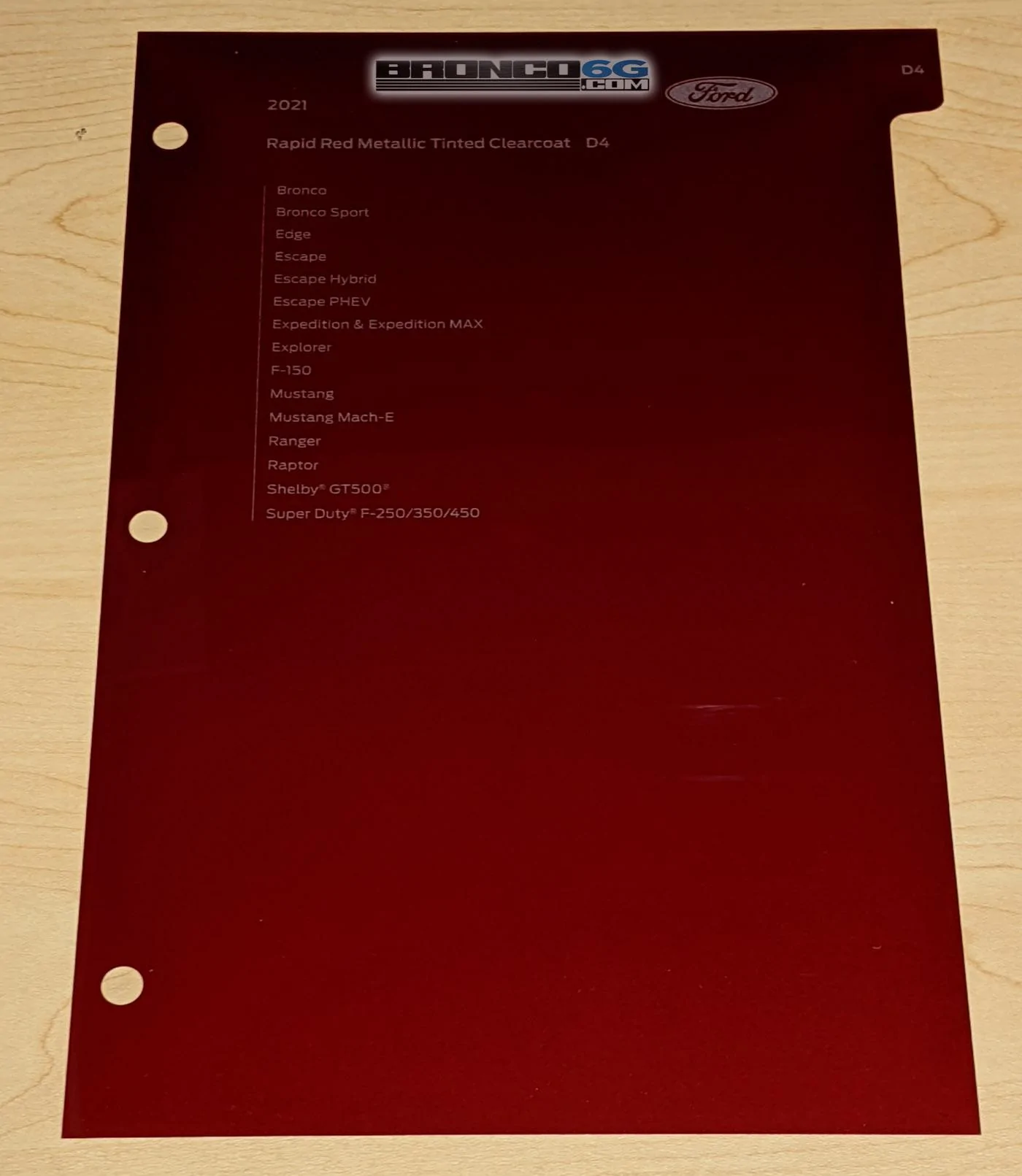 Ford Bronco Official Paint Samples / Swatches For 2021 Ford Bronco Have Arrived. Cactus Gray = Jet Fighter Gray indoor-rapid-red-metallic-paint-sample-swatch-2021-ford-bronco