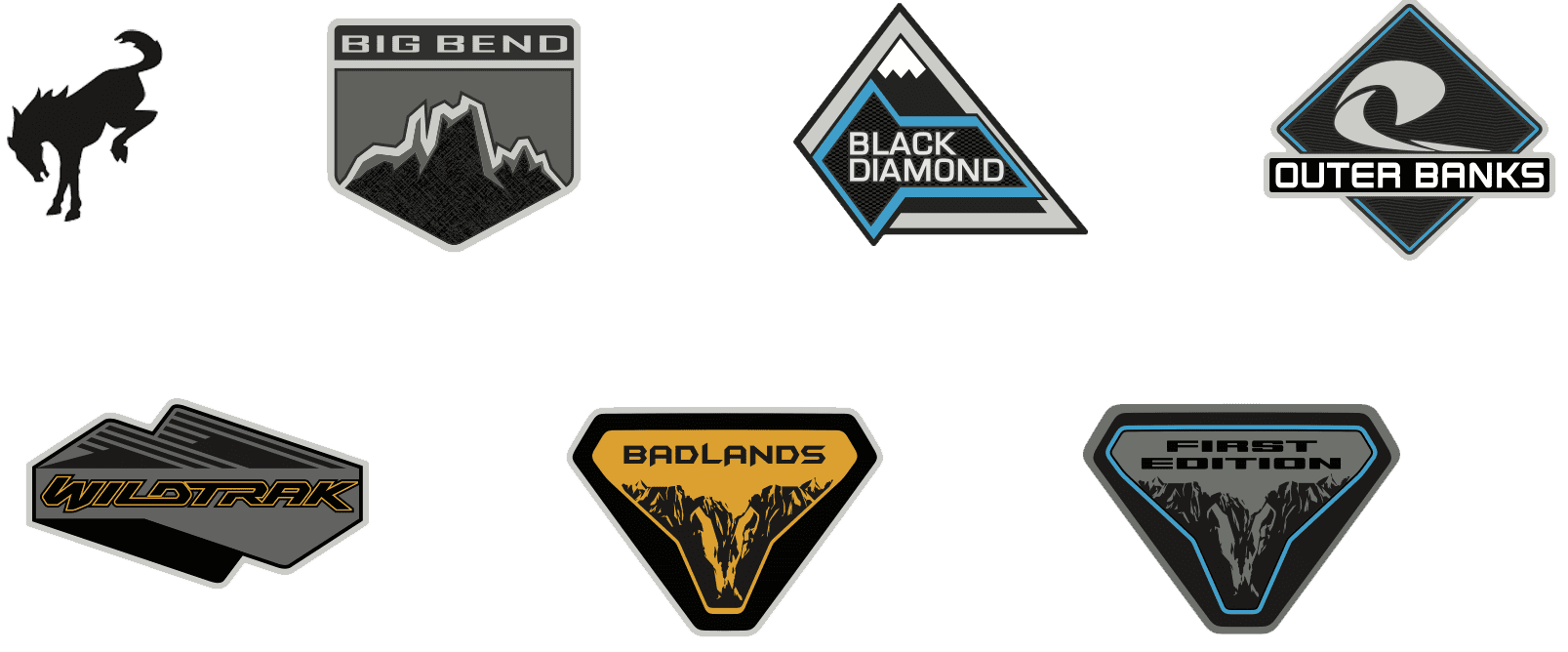 Ford Bronco Q&A and Pics From Bronco Super Celebration West – Day 2 (by irv0735) Bronco-trim-model-badges-bronco6g-logo