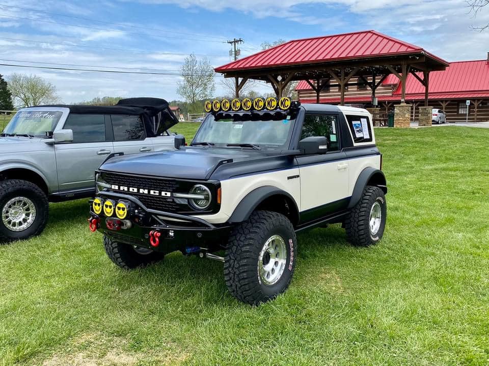 Ford Bronco Front Bumper for Winch Options... KC Hi light Bronco
