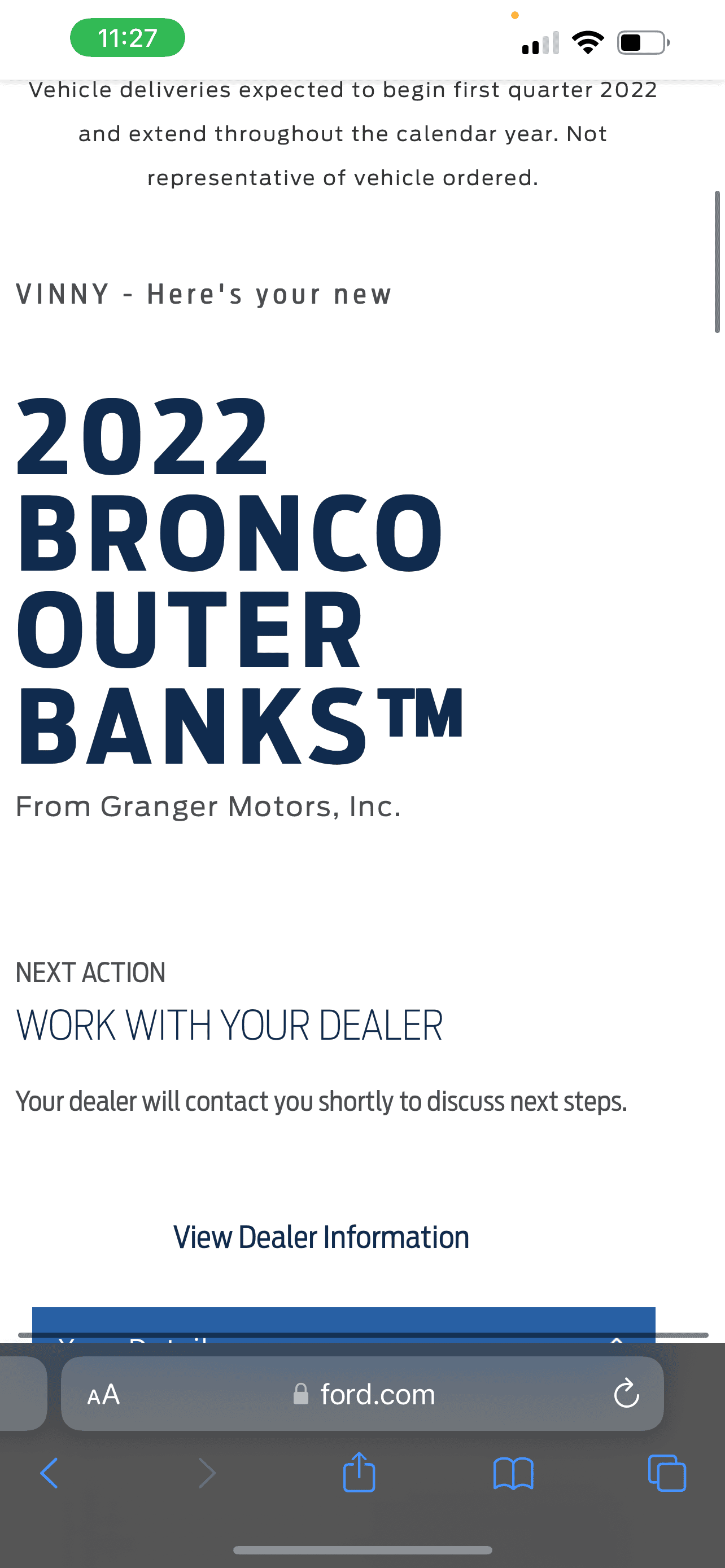 Ford Bronco 5/9 Build Week group. (ManSquatch Week) 1901D2BE-41A6-48E1-A5C7-A1C96967B430
