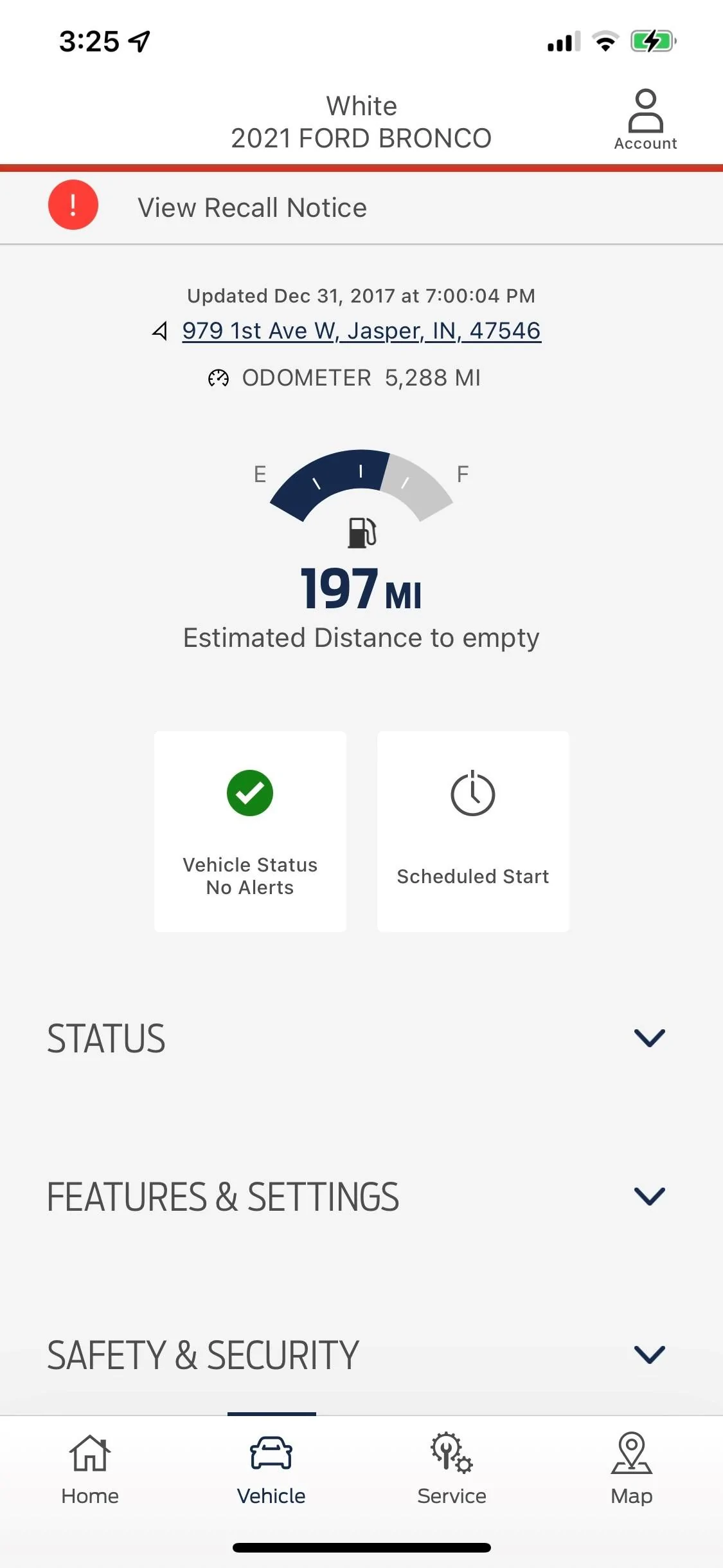 Ford Bronco Ford App issues fpmsg