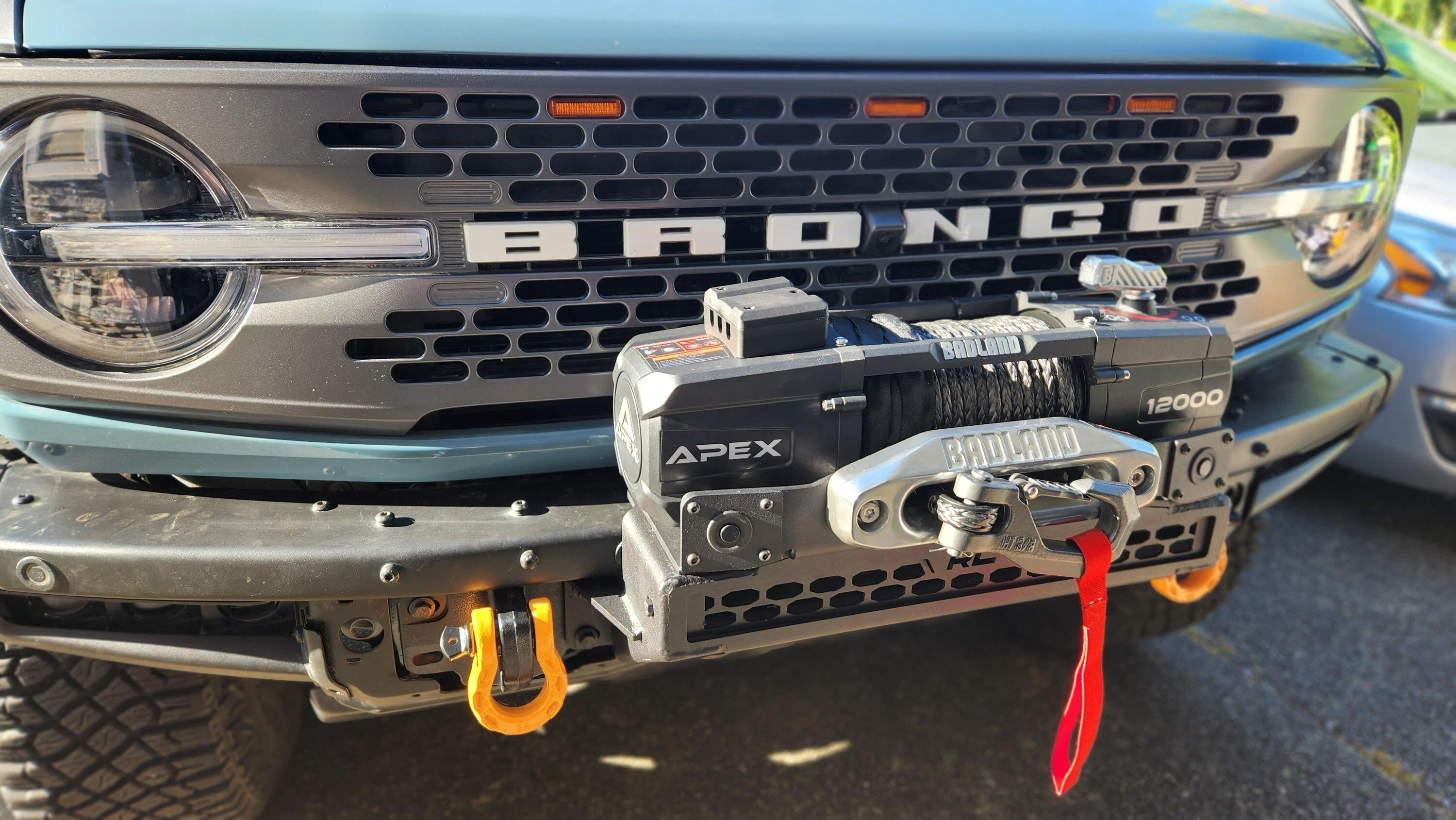 Ford Bronco Rough country winch mount unbox/ INSTALL tips. 20220621_182926