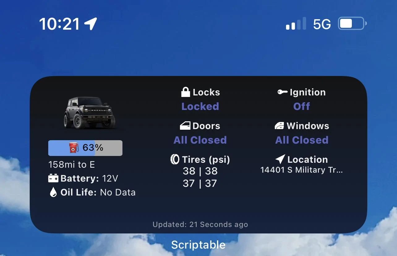 Ford Bronco Ford App issues C39E831F-DB3B-4027-A1B9-852AC792E806