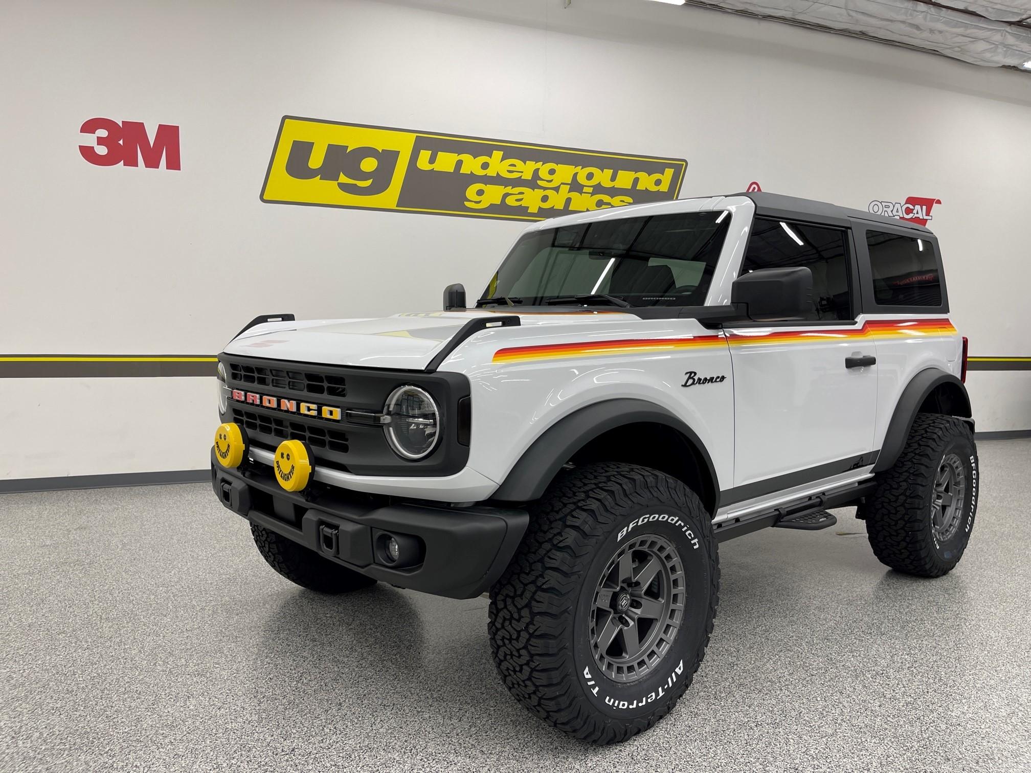 Ford Bronco Bronco Outfitter's retro themed White BD 2-door! White BD Retro 06