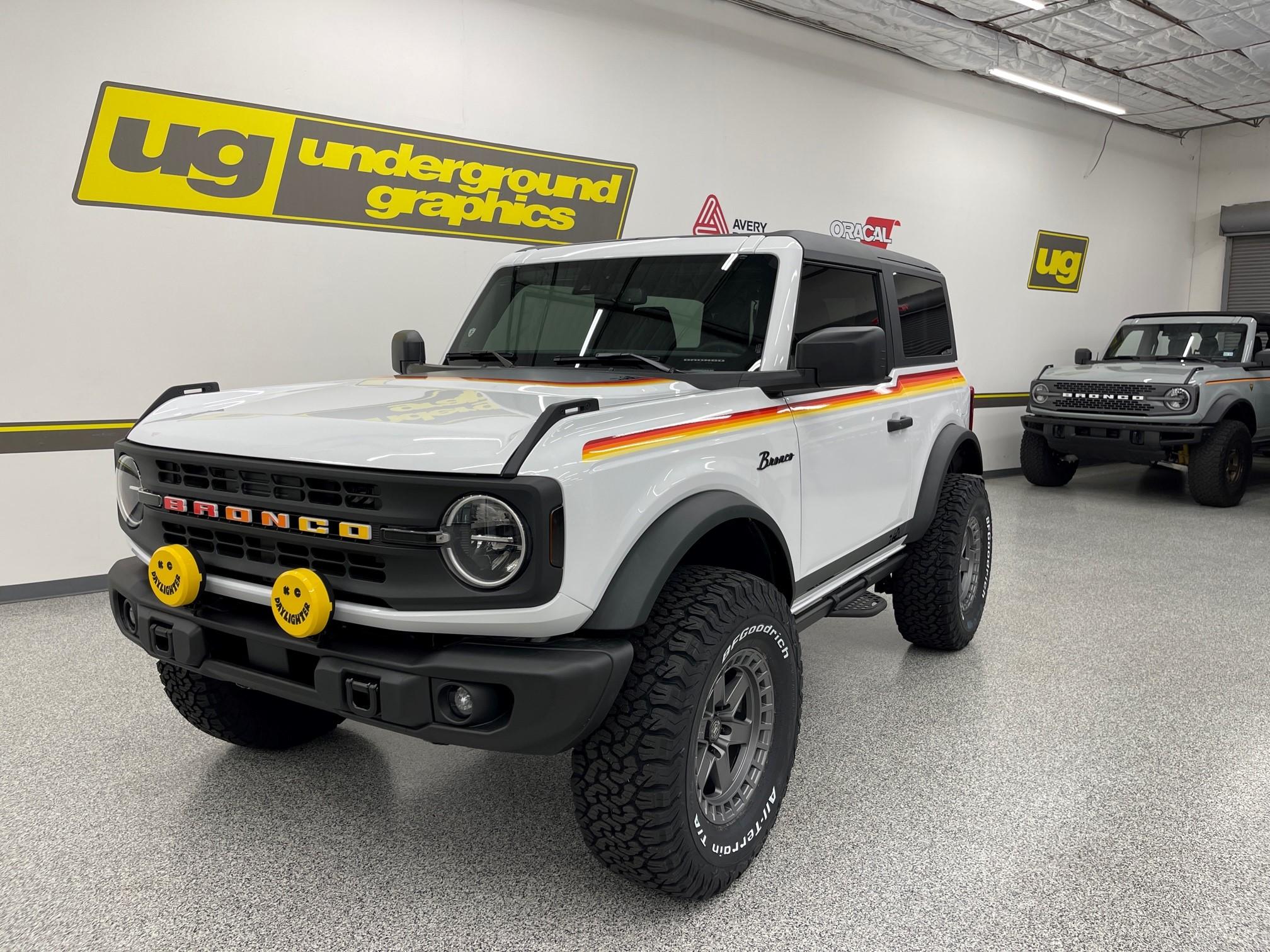 Ford Bronco Bronco Outfitter's retro themed White BD 2-door! White BD Retro 11