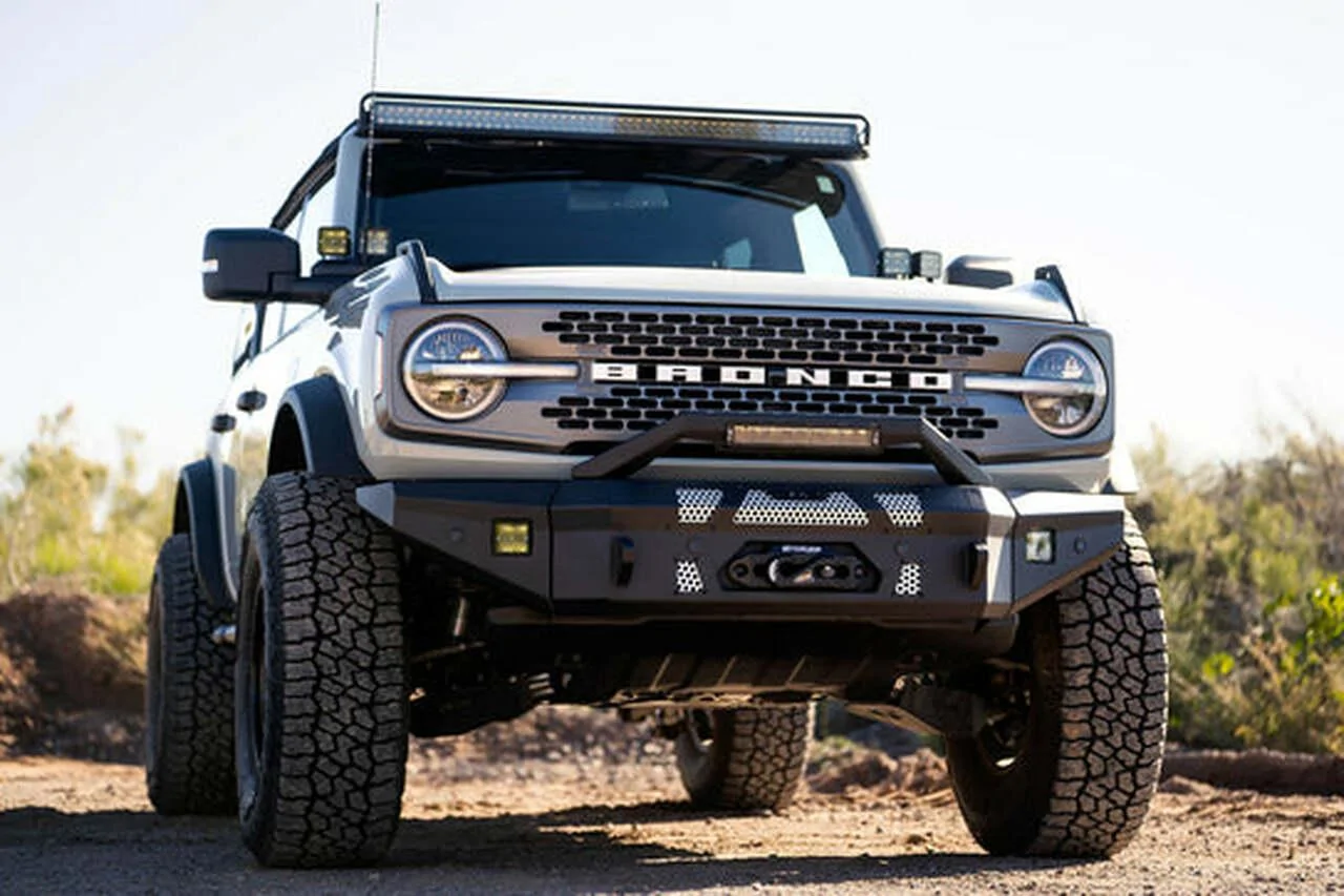 Ford Bronco Front Bumper for Winch Options... DV8 bumper 1