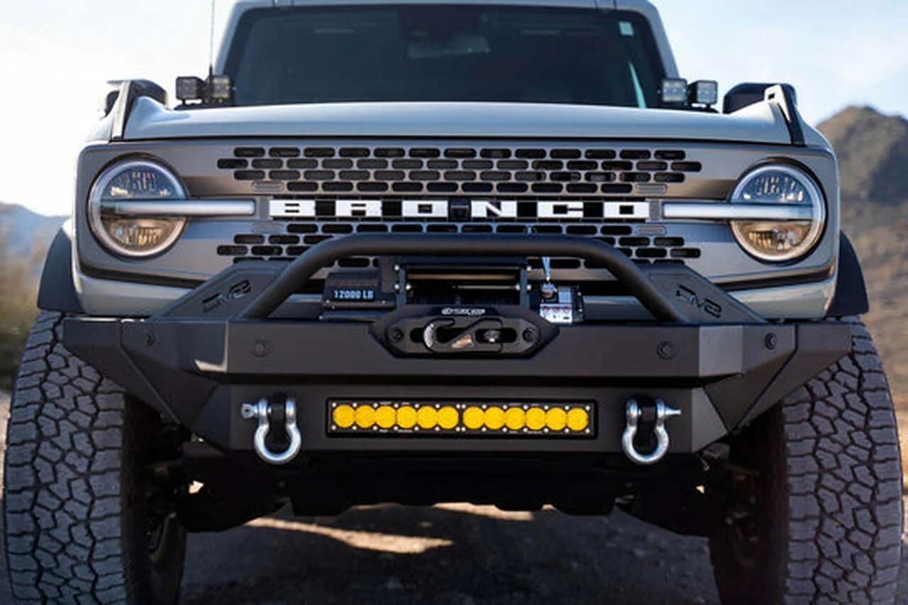 Ford Bronco Front Bumper for Winch Options... dv8 bumper 22