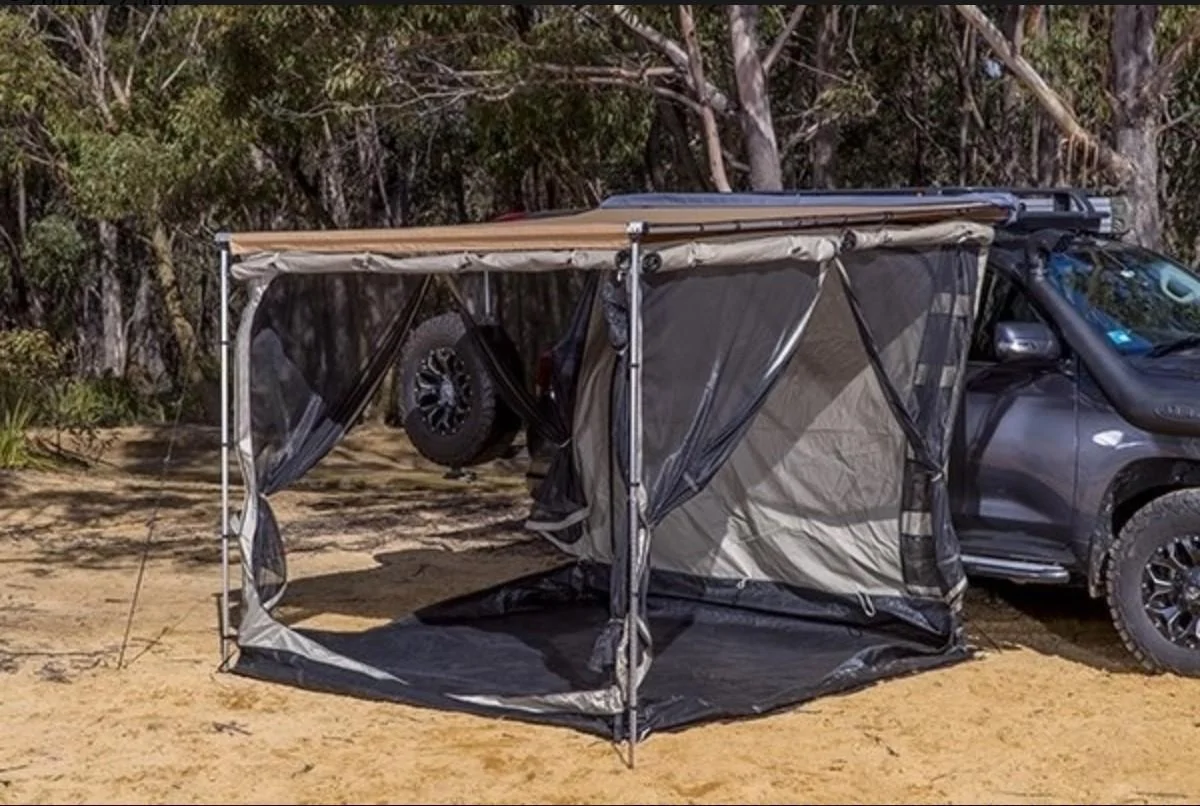 Ford Bronco Sleeping in 2 Door Bronco arb awning room