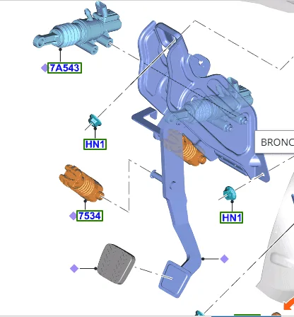 Ford Bronco Is clutch pedal spring assisted? 1656000415021