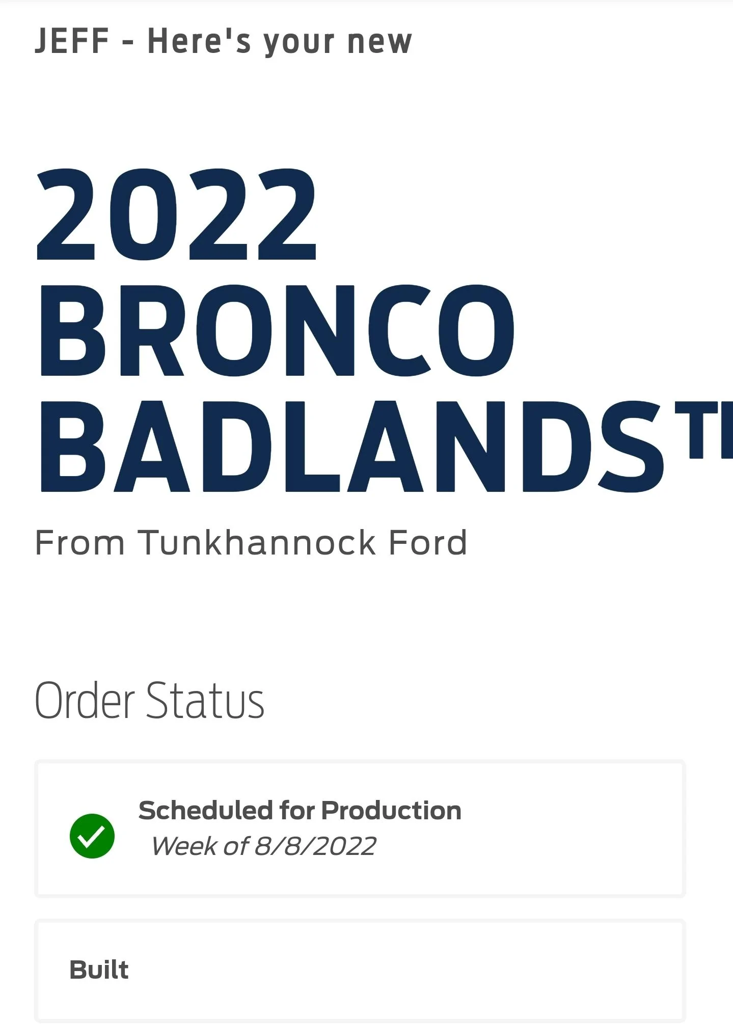 Ford Bronco 8/8/22 Build Week Group. Screenshot_20220623-185517_DuckDuckGo