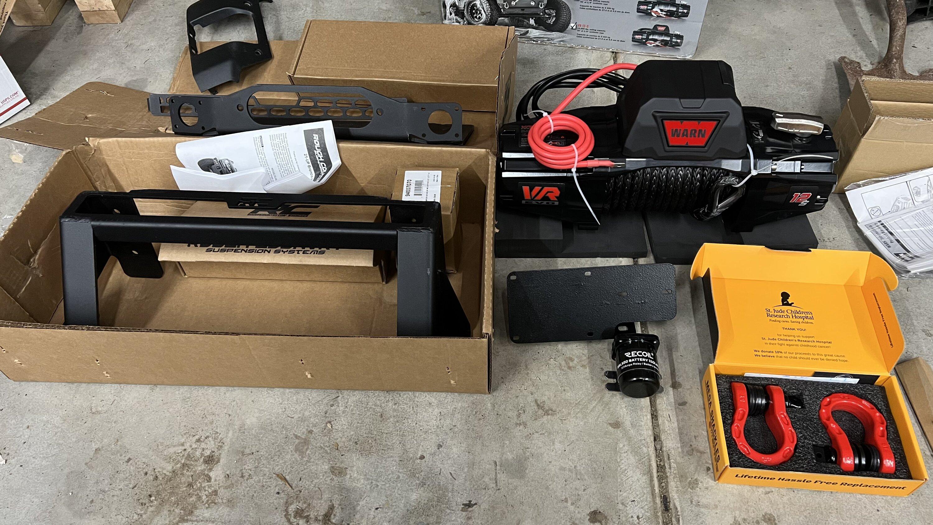 Ford Bronco Rough country winch mount unbox/ INSTALL tips. IMG_3807