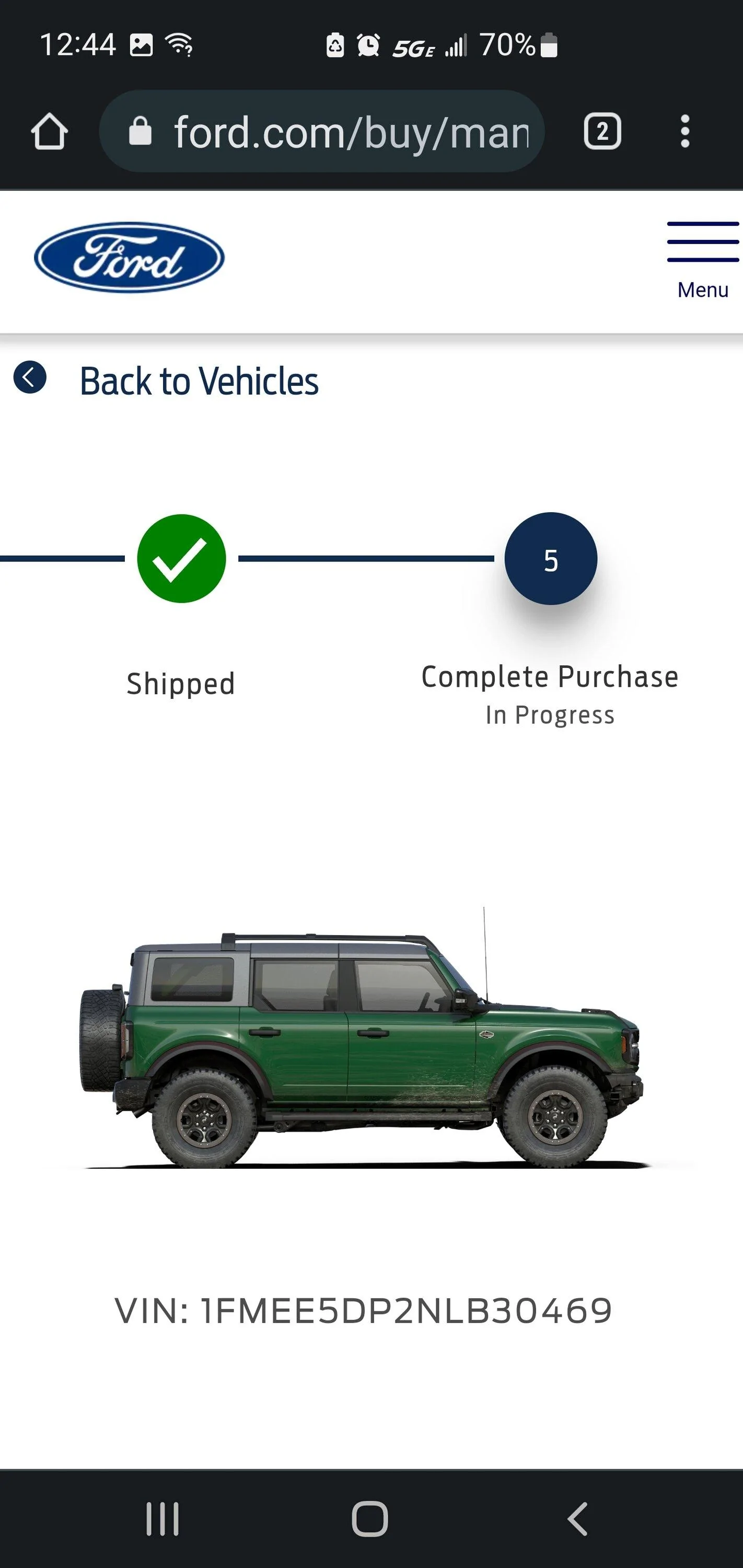 Ford Bronco 5/23 Build Week Screenshot_20220624-124443_Chrom