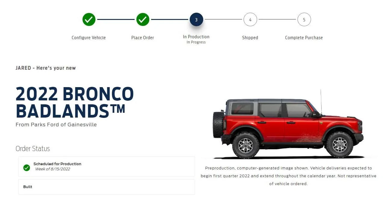 Ford Bronco HOT PEPPER RED Bronco Club Build Week Scheduled 08152022