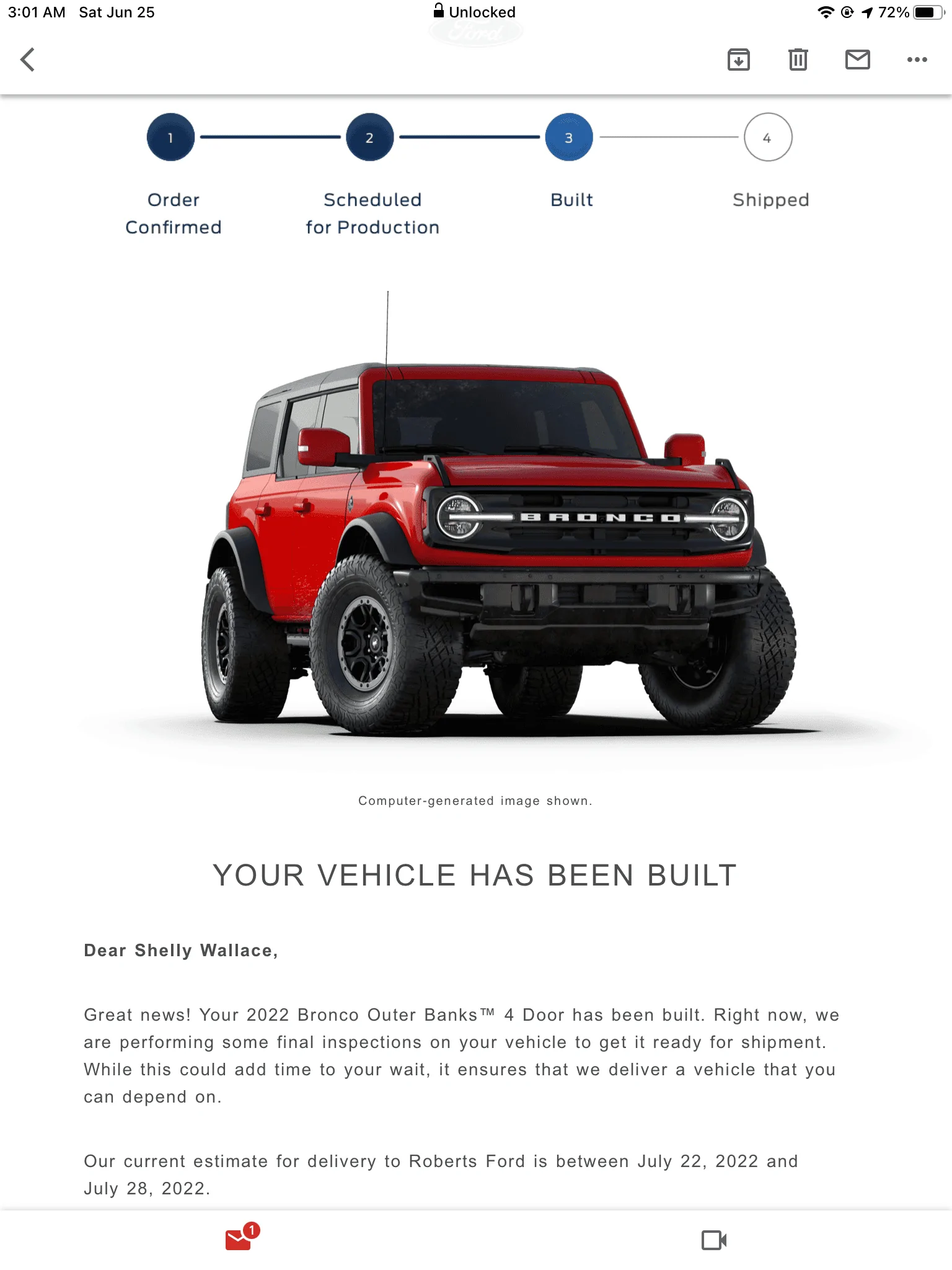 Ford Bronco 6/20/22 Build Week Group AFCACFC8-8326-4B32-A39E-D9A073A97DD1
