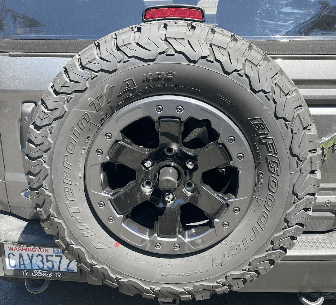 Ford Bronco Badlands Upgraded Wheels non SAS Screen Shot 2022-06-25 at 5.49.19 PM
