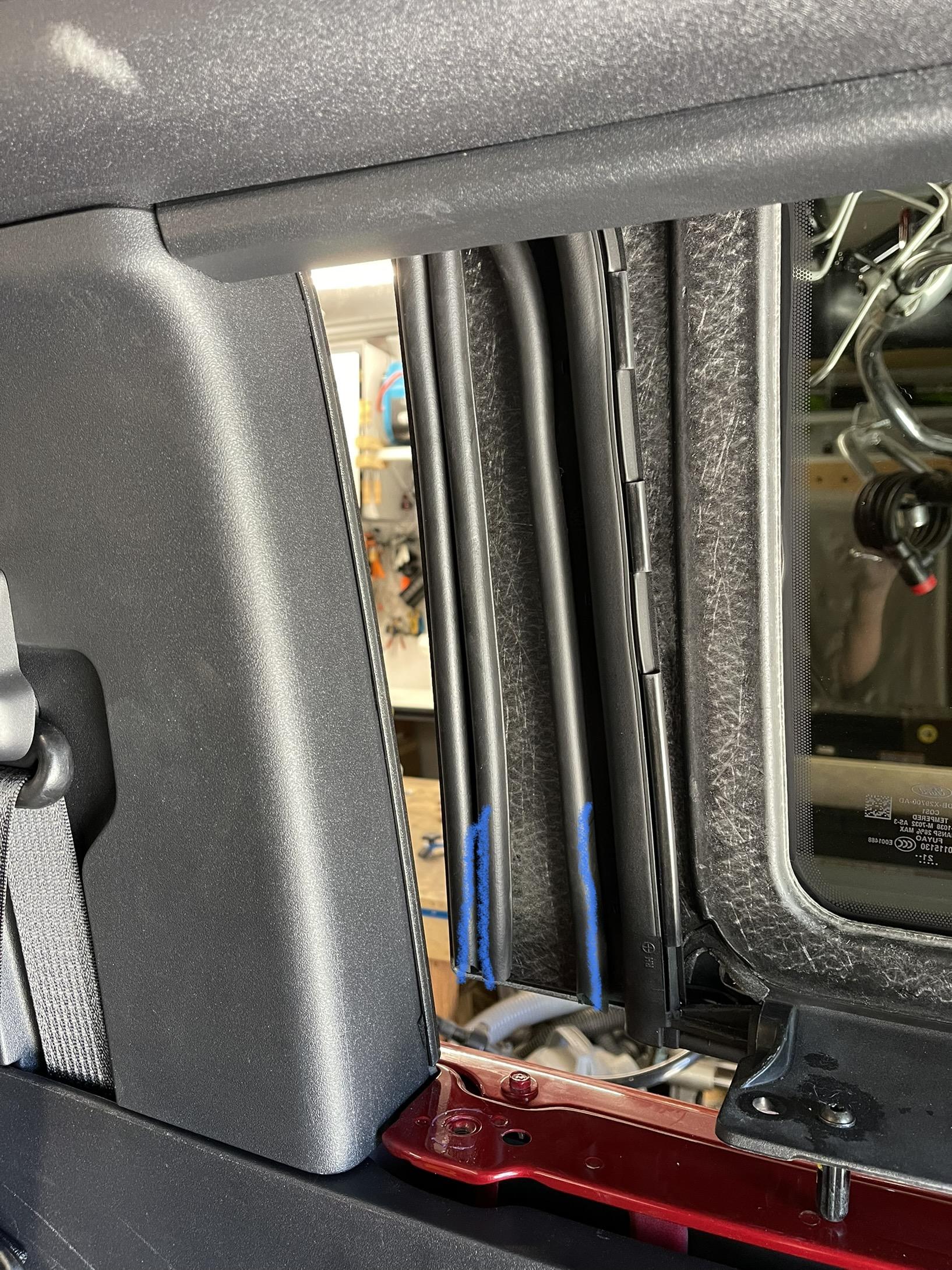 Ford Bronco MIC hard top wind noise reduction …best results so far - using rubber gasket strips 6CFA61D0-374C-4476-AC50-92C64665D022