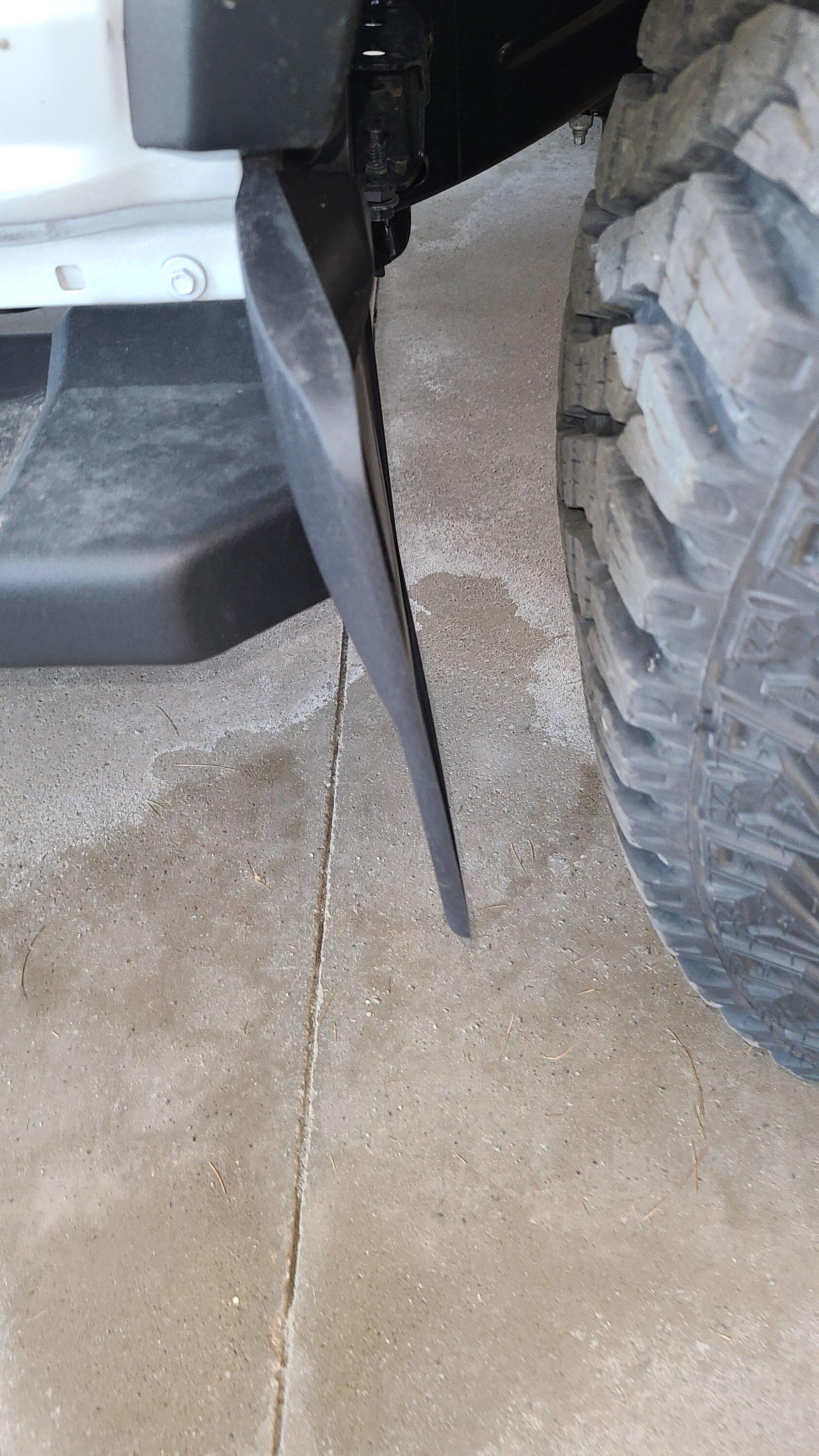 Ford Bronco WeatherTech Mudflap Install 20220626_185504