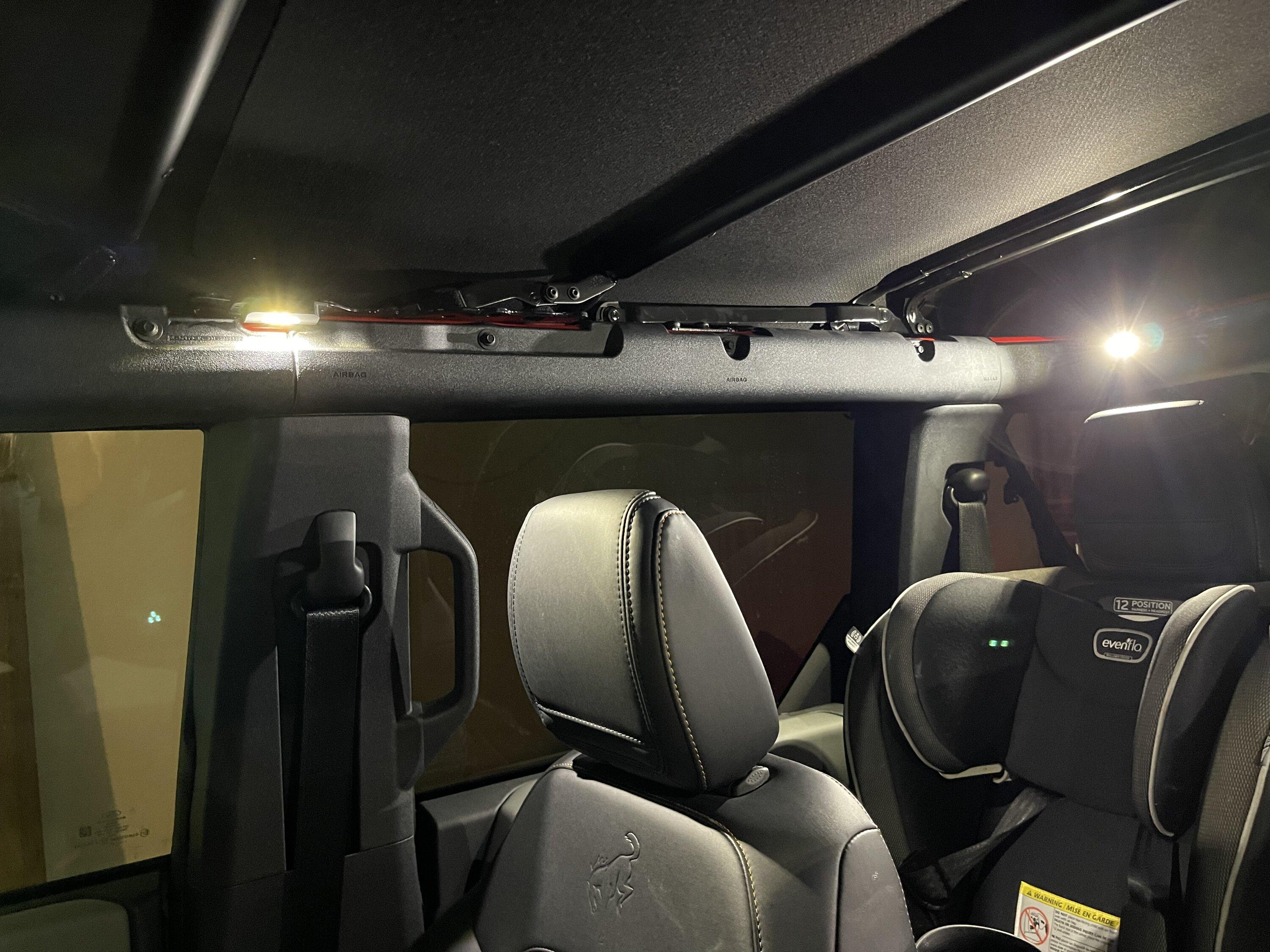 Ford Bronco Soft top interior lighting upgrade DCD733B4-3974-40B1-A992-288FAC2845EC