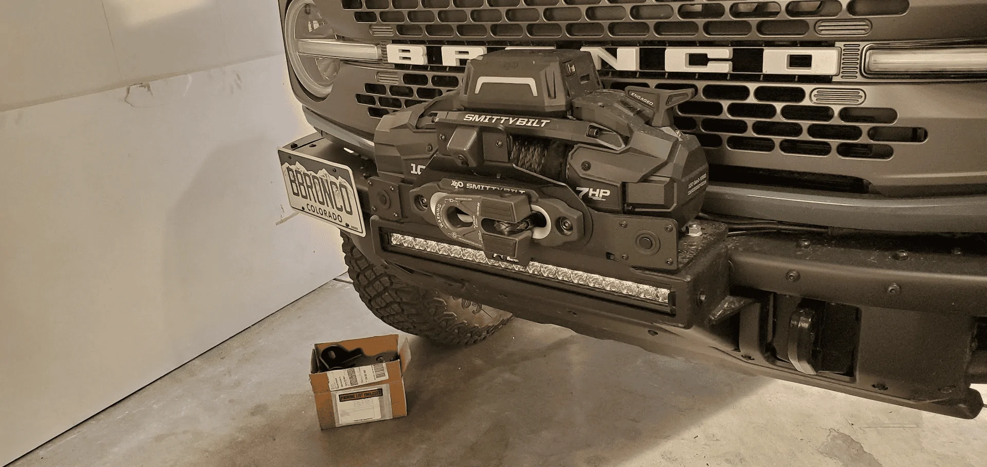 Ford Bronco Rough country winch mount unbox/ INSTALL tips. 1656382993143