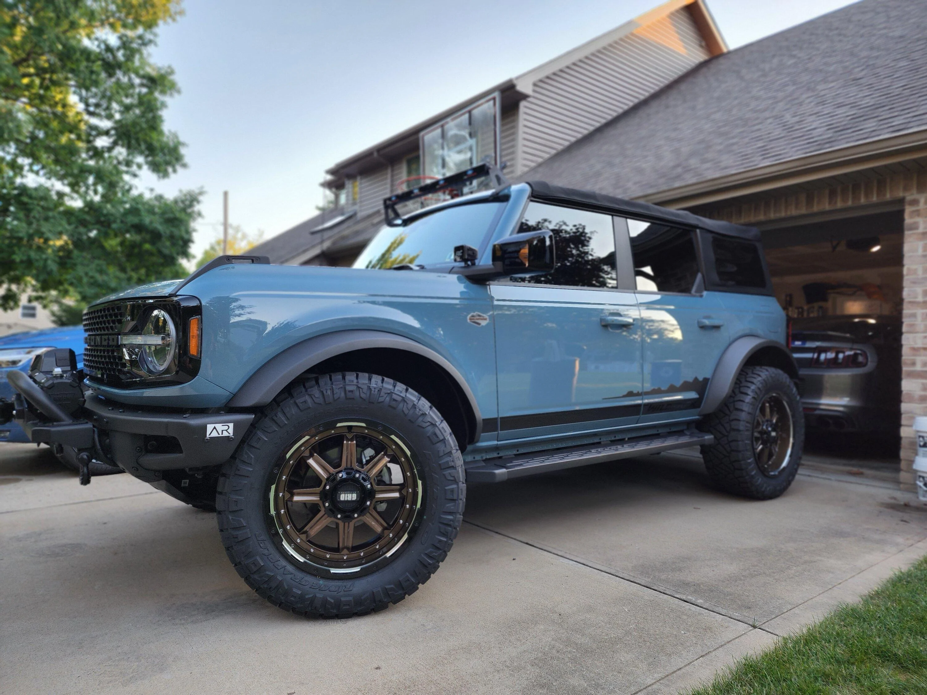 Ford Bronco 1.5” wheel spacers with Sasquatch installed 20220627_202855