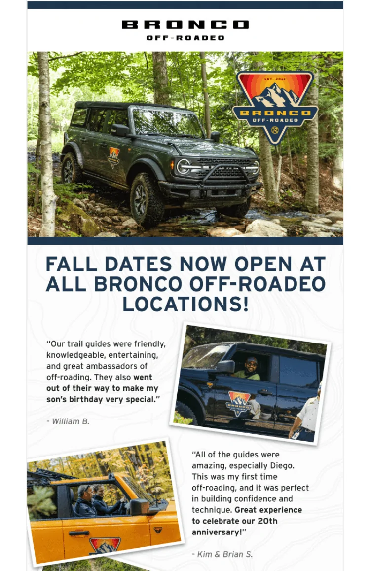 Ford Bronco Will there be Fall 2022 dates? 1656415013411