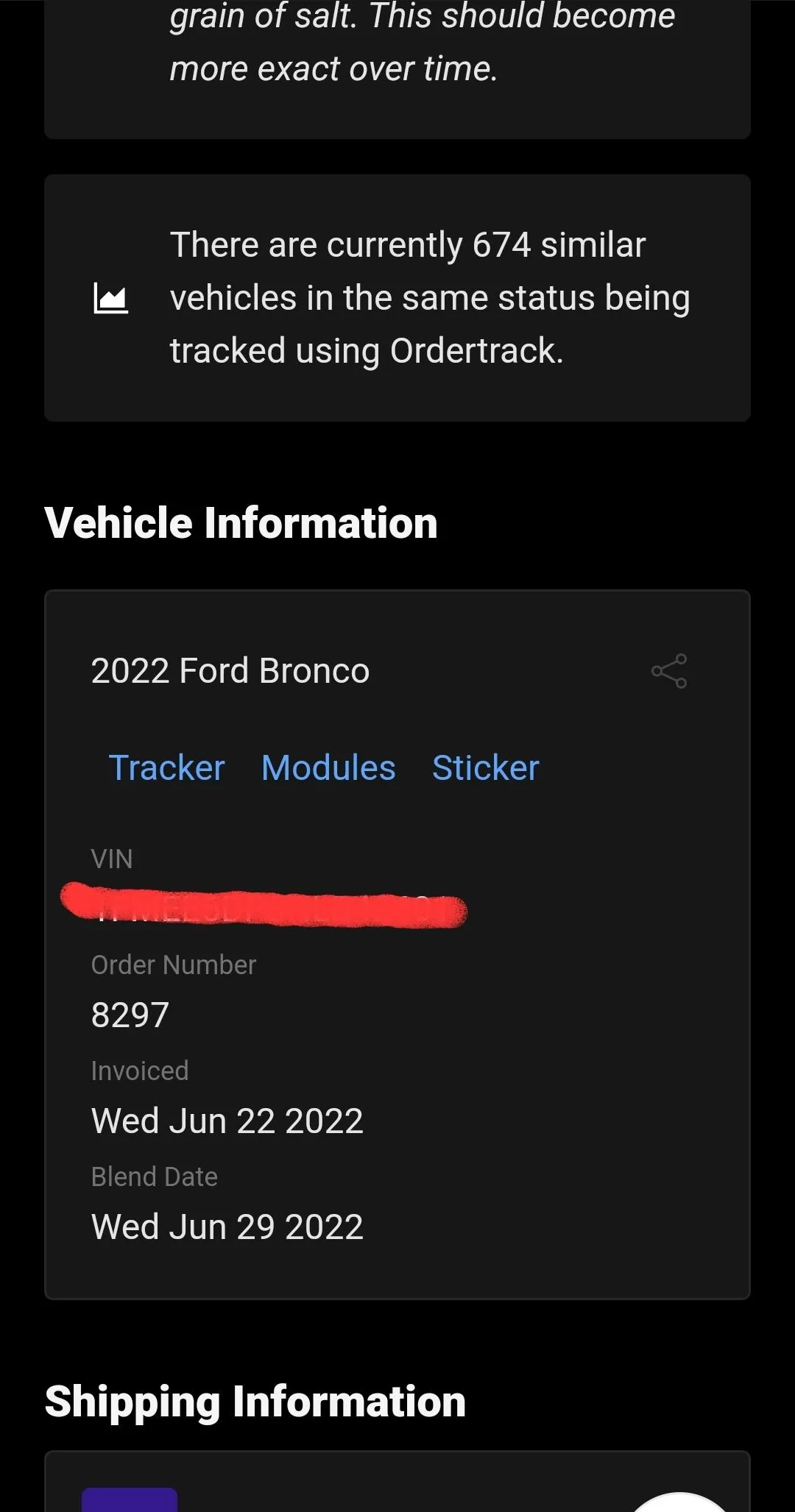 Ford Bronco 06/27/22  Build week group Screenshot_20220628-101503_Chrom
