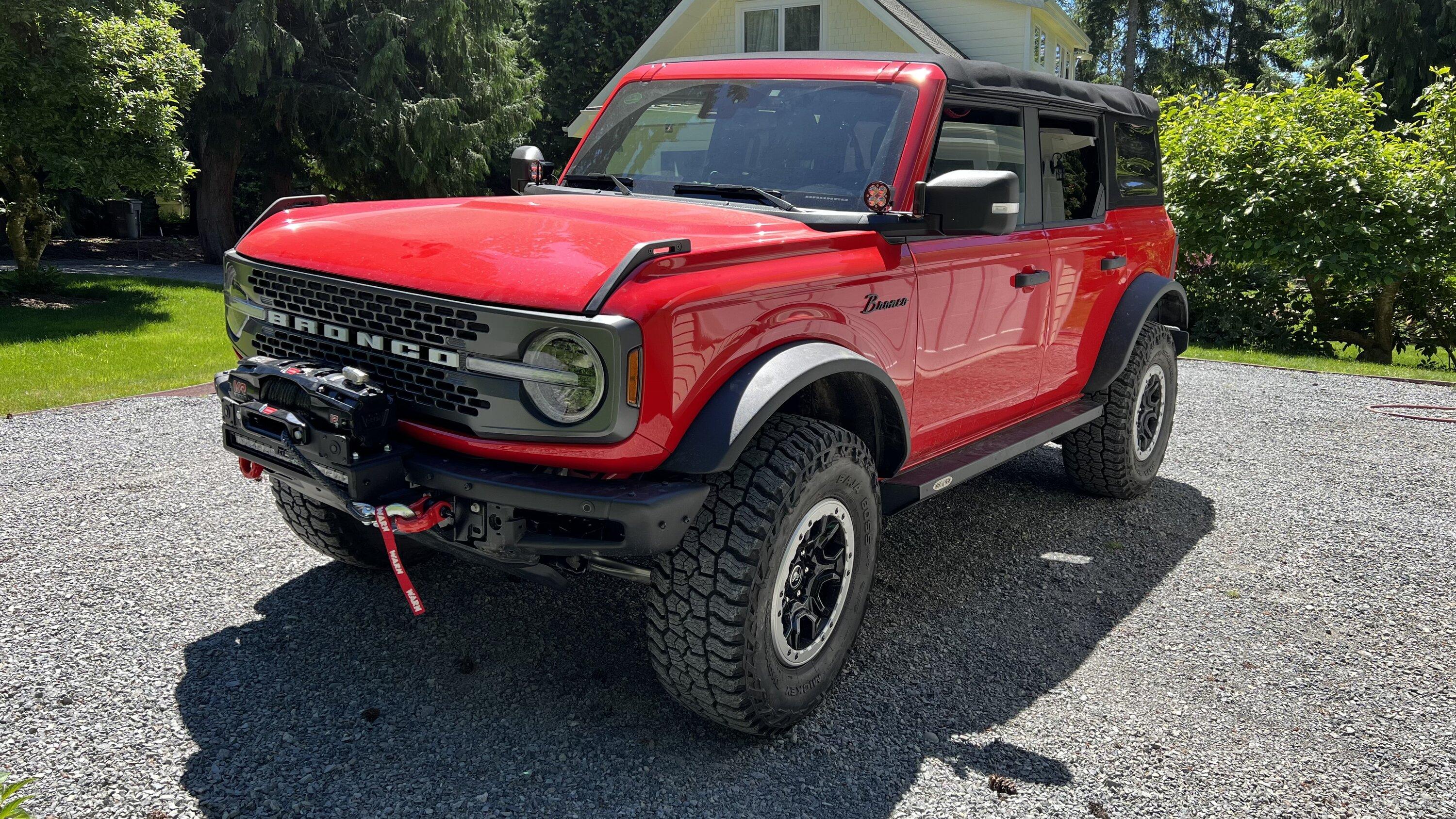 Ford Bronco Rough country winch mount unbox/ INSTALL tips. IMG_3828
