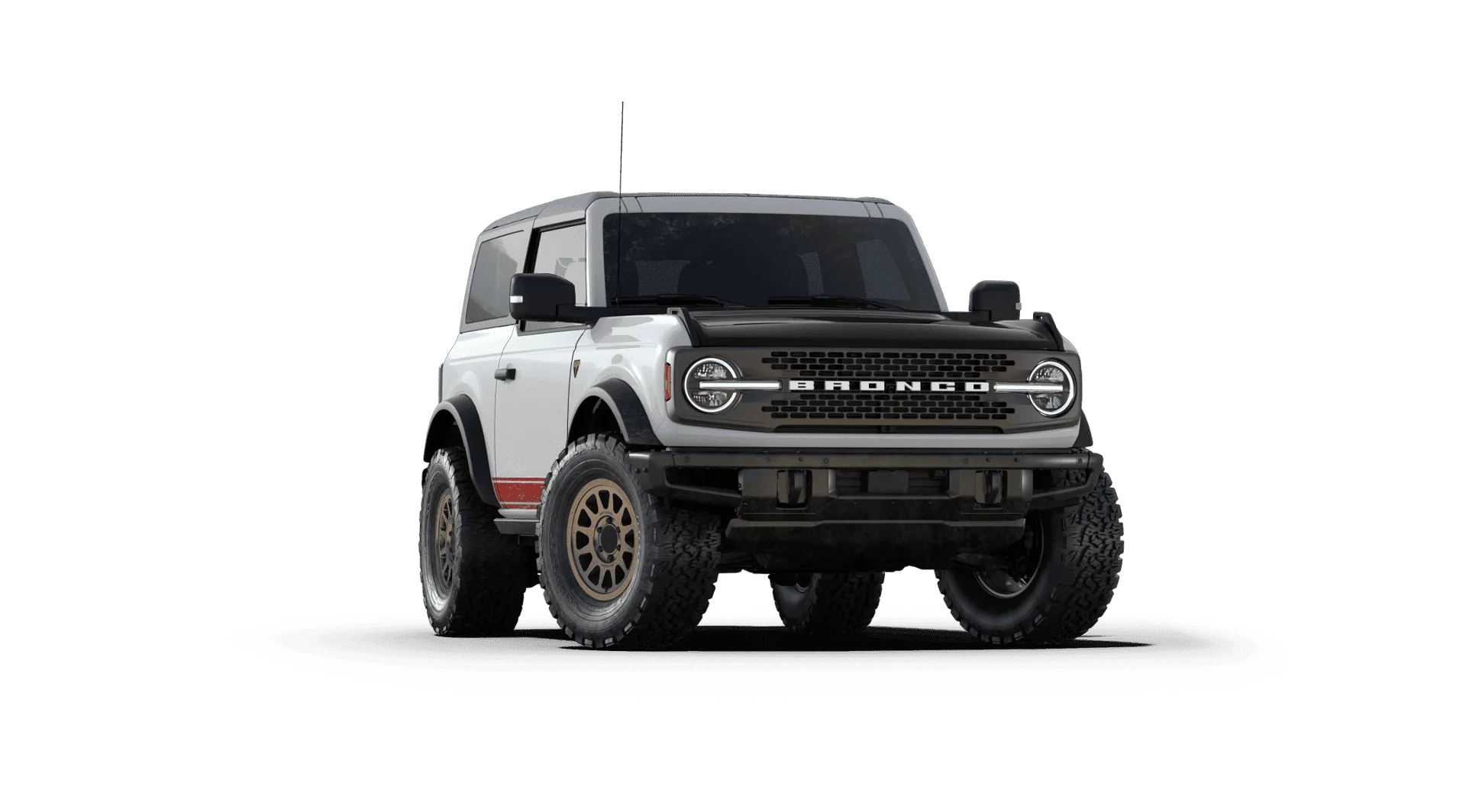 Ford Bronco OXFORD WHITE Bronco Club front 1 white dis