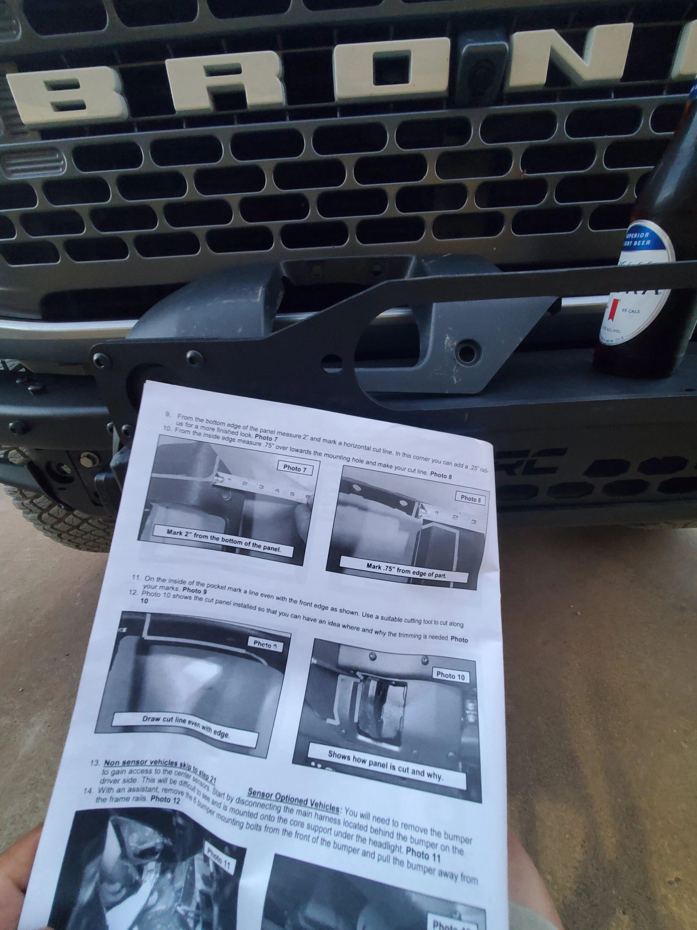Ford Bronco Rough country winch mount unbox/ INSTALL tips. 20220629_210324